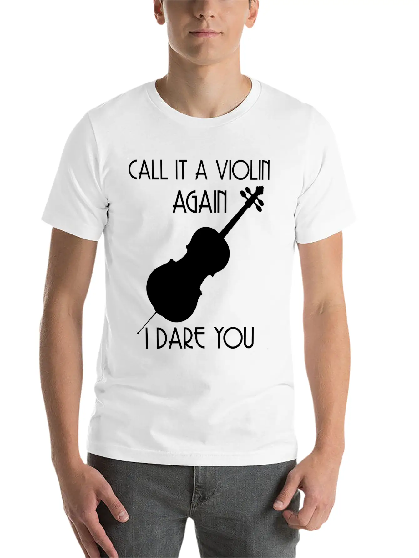 Violin Player Music Relaxed Everyday Tee – Lightweight And Durable Cotton