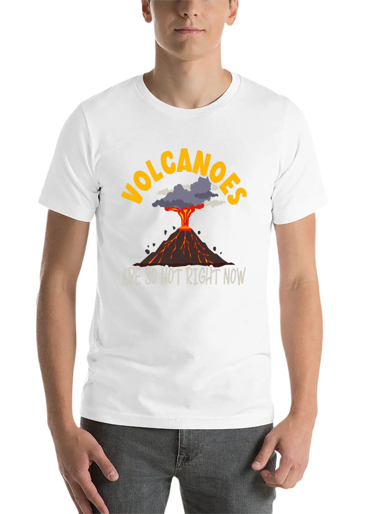 Volcanoes Are So Hot Right Now Geology Volcano Lightweight Cotton T-Shirt – Daily Comfort Graphic Shirt