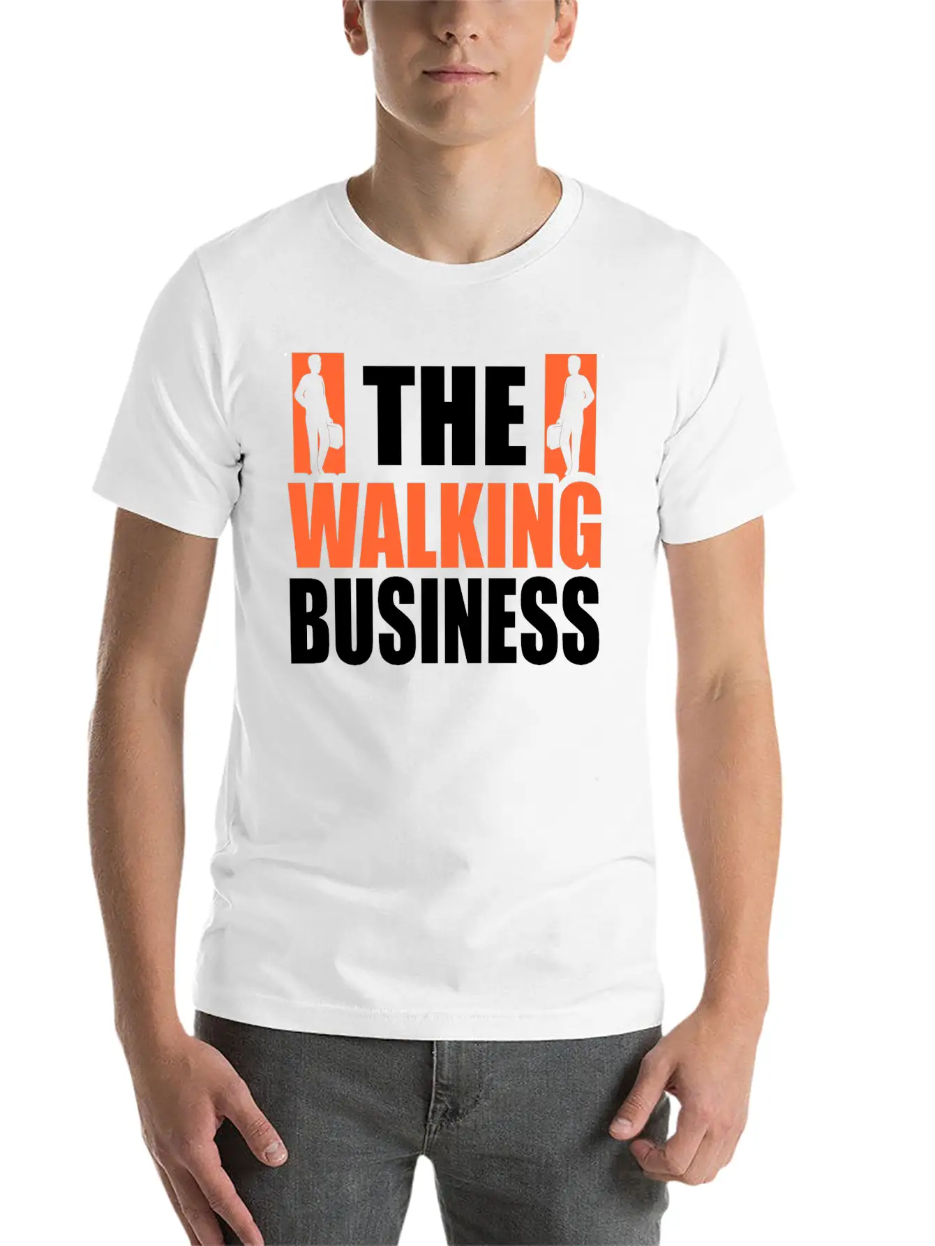 Walking Exercise Healthy Qoute Gift Lightweight Cotton T-Shirt – Daily Comfort Graphic Shirt