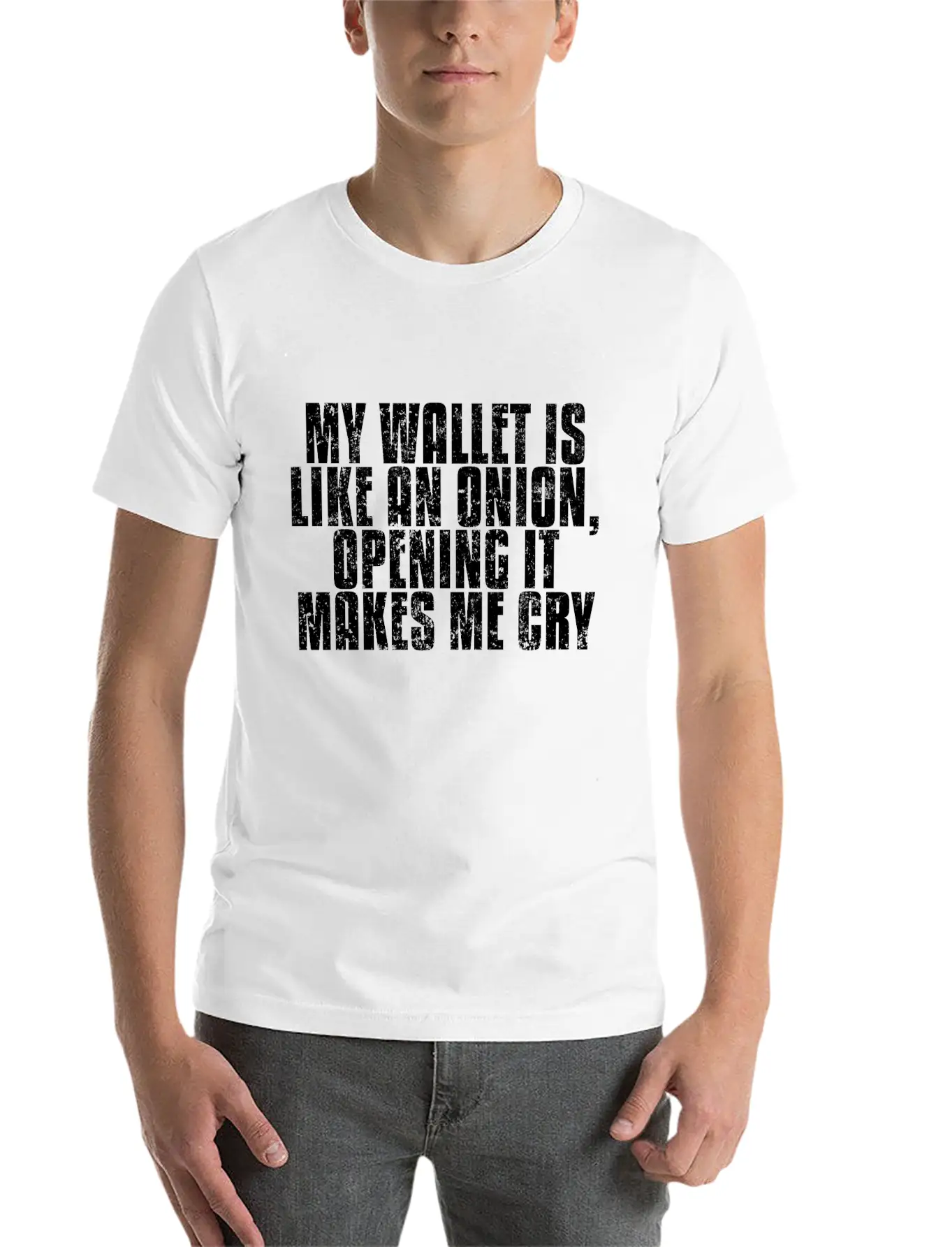 Wallet Quote Stylish Everyday T-Shirt – Unisex Basic Cotton Tee