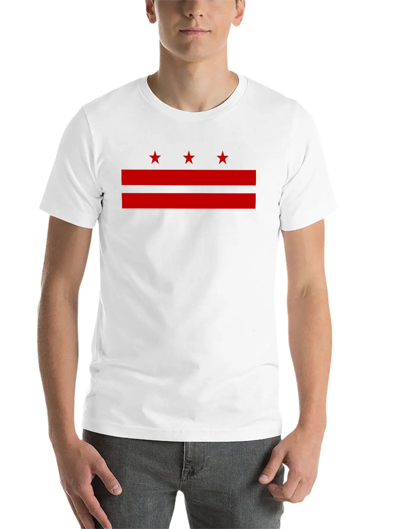 Washington DC Flag Basic Graphic T-Shirt – Daily Comfort In Soft Cotton