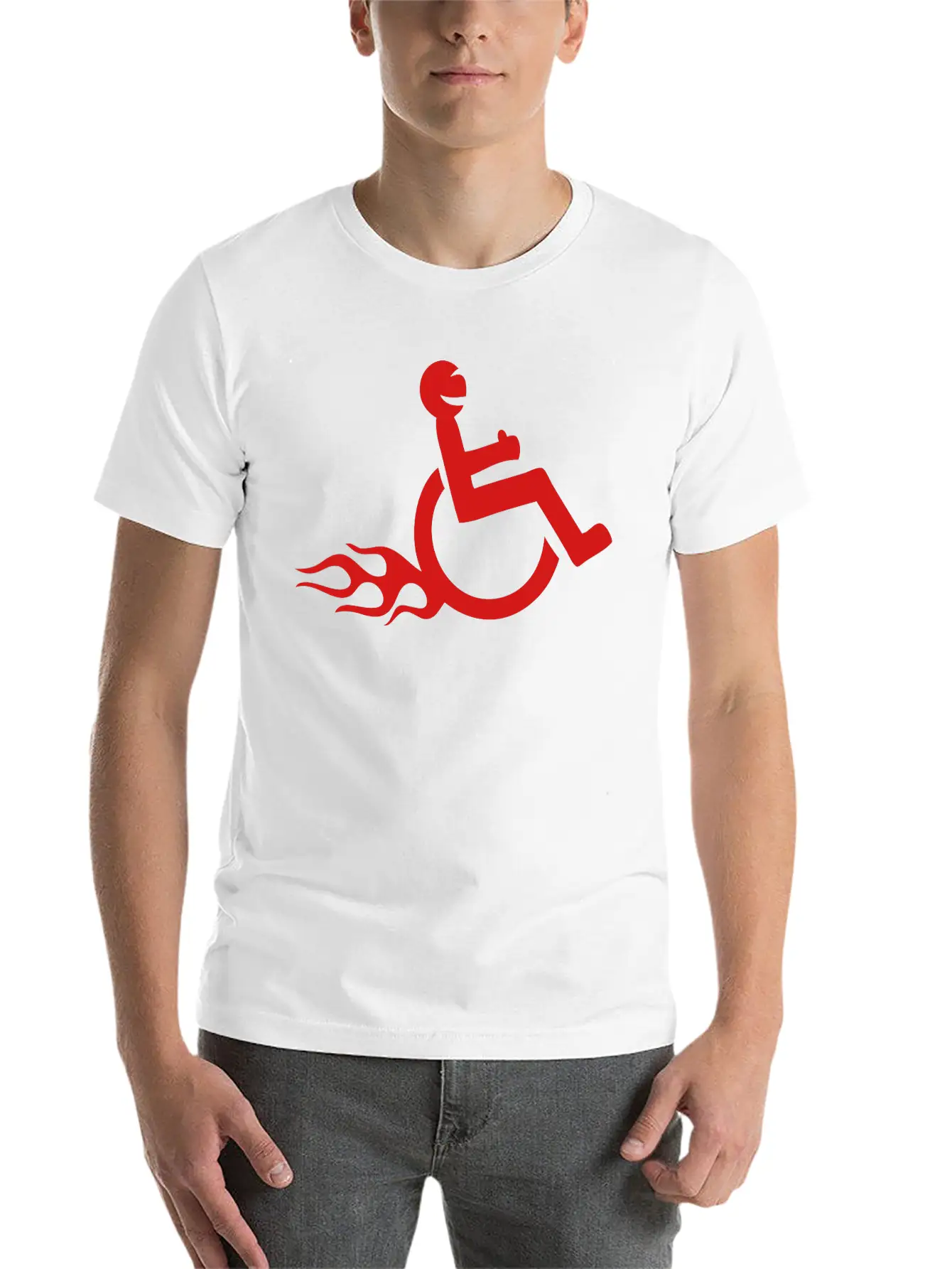 Wheelchair Basic Graphic T-Shirt – Daily Comfort In Soft Cotton