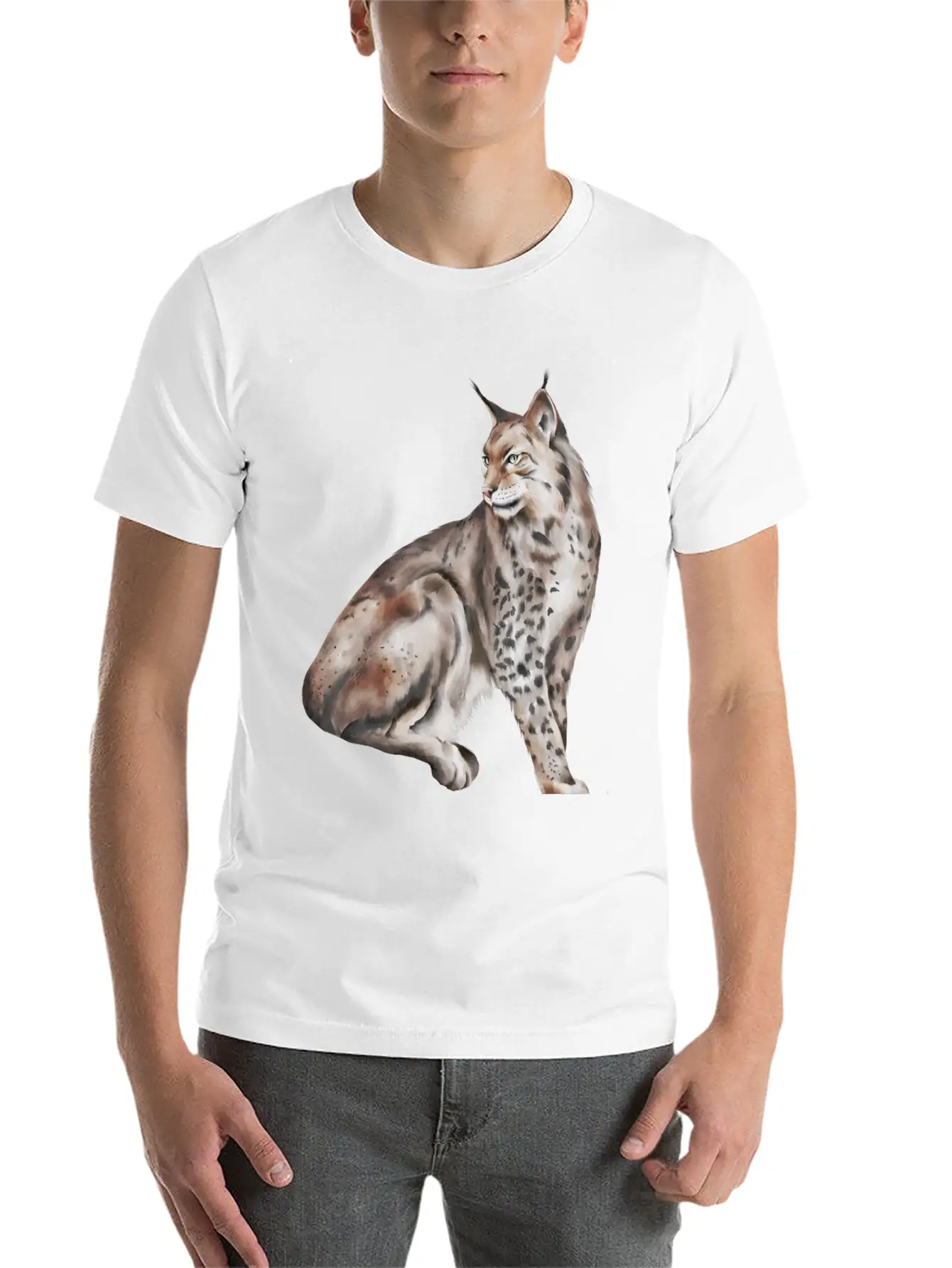 Wo Lynx Basic Graphic T-Shirt – Daily Comfort In Soft Cotton