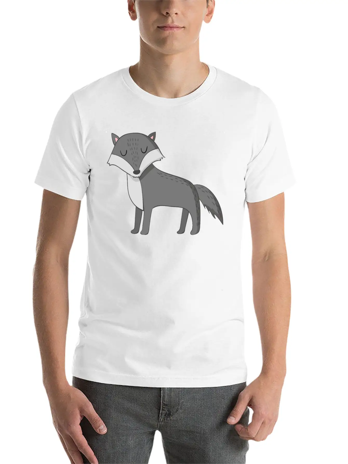 Wolf Basic Graphic T-Shirt – Daily Comfort In Soft Cotton