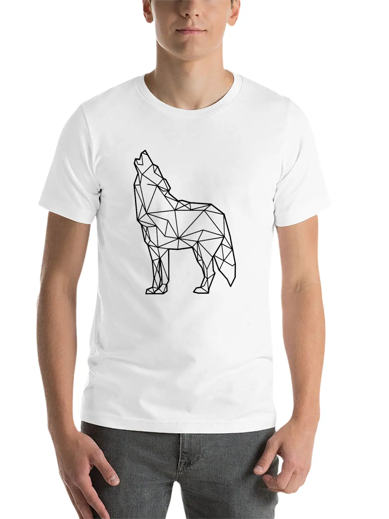Wolf - Modern Life Art Stylish Everyday T-Shirt – Unisex Basic Cotton Tee