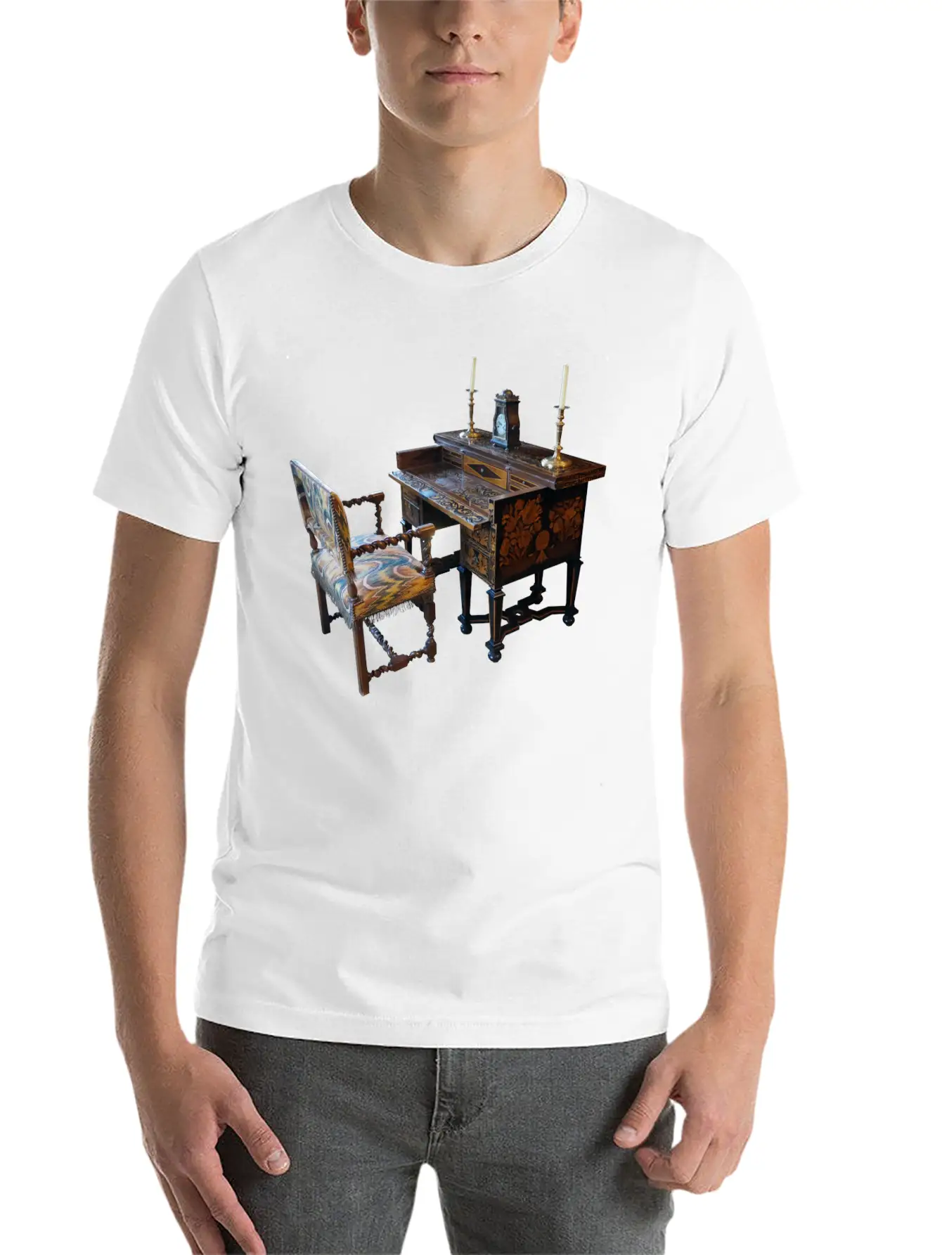 Writing Desk Basic Graphic T-Shirt – Daily Comfort In Soft Cotton