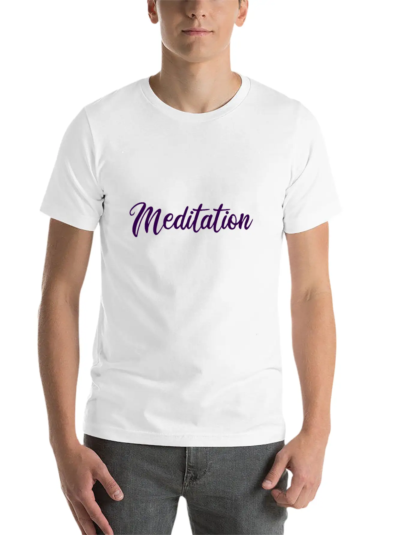 Yoga Meditation Stylish Everyday T-Shirt – Unisex Basic Cotton Tee