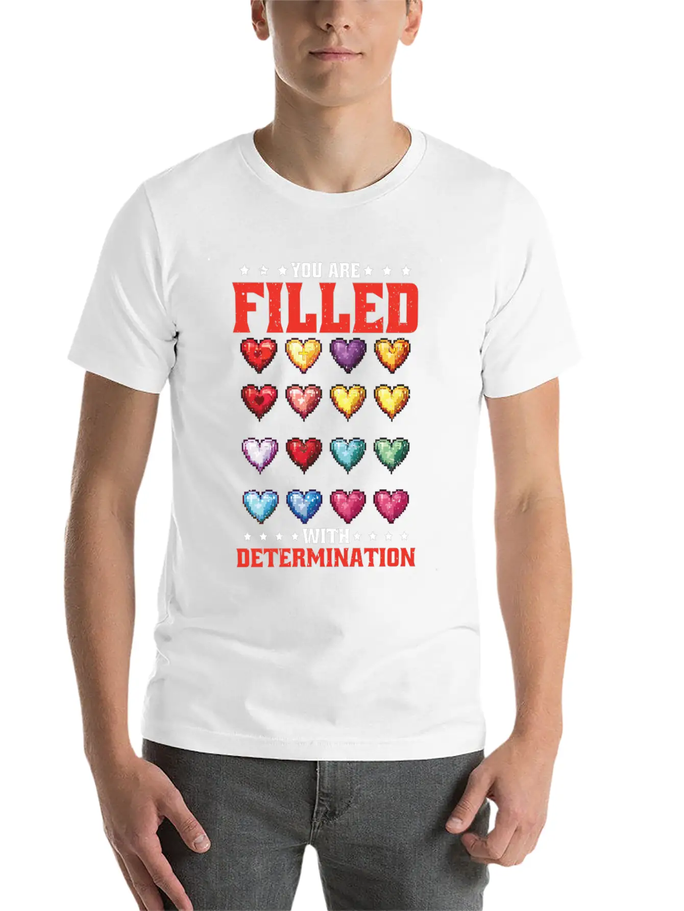 You Are Filled With Determination 26 Basic Graphic T-Shirt – Daily Comfort In Soft Cotton