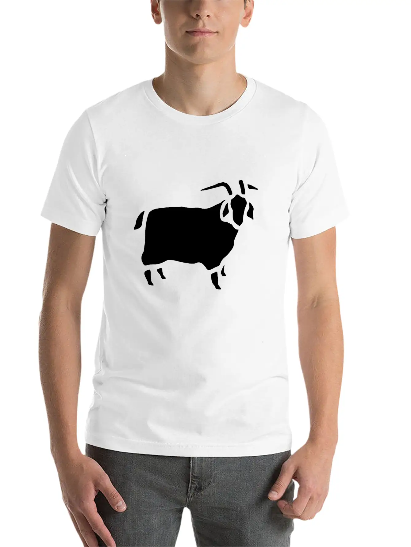 Zoo Animal Goat Vector Unisex Casual T-Shirt – Clean Design For Daily Comfort