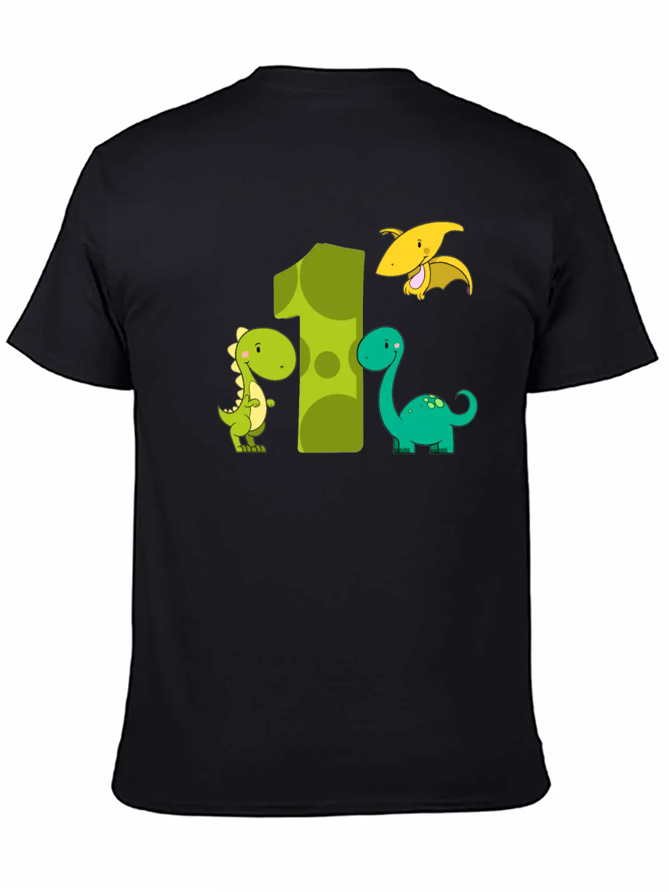 1 Year Old Boy Dinosaurs 1st Birthday Stylish Everyday T-Shirt – Unisex Basic Cotton Tee