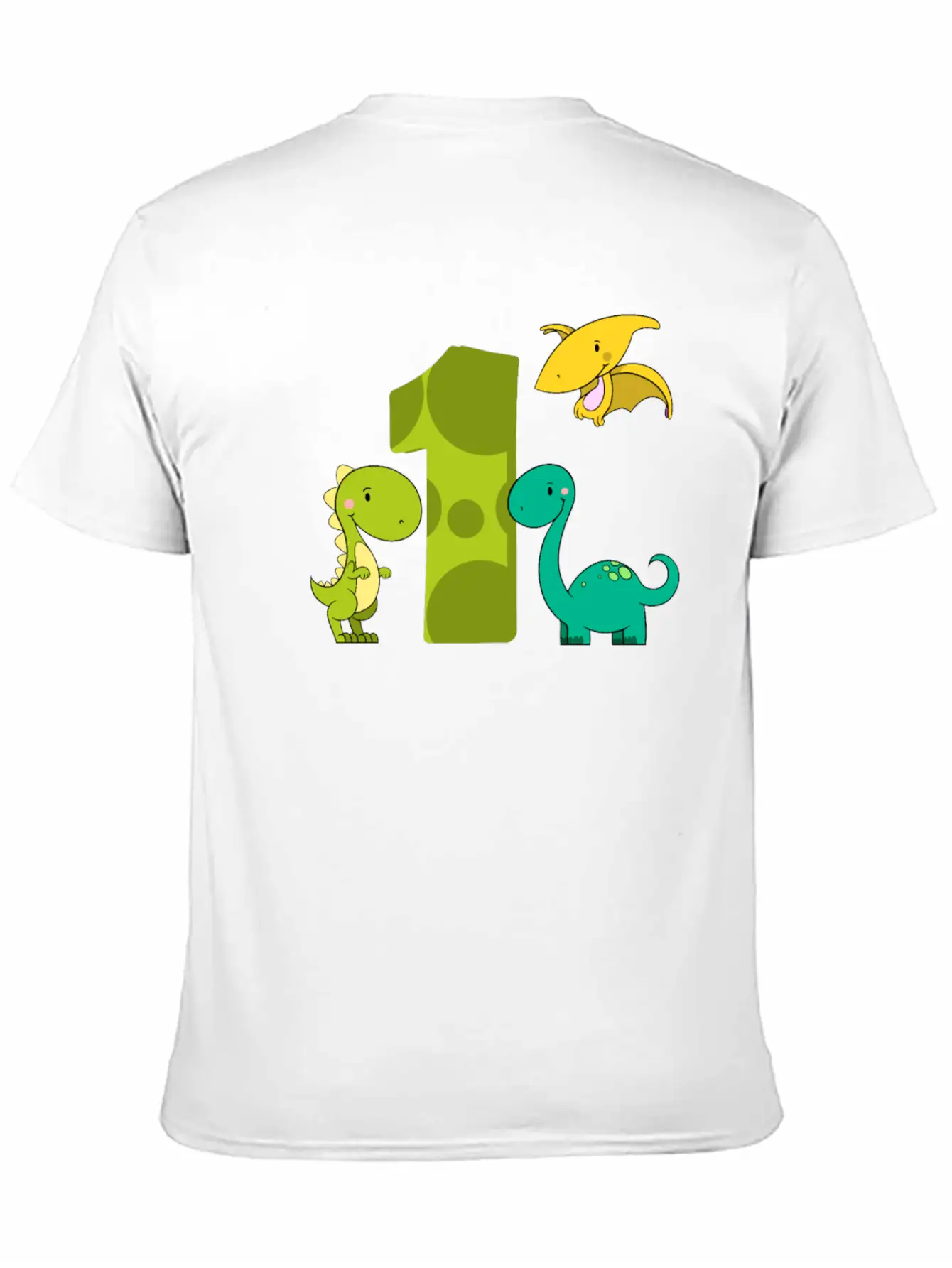 1 Year Old Boy Dinosaurs 1st Birthday Stylish Everyday T-Shirt – Unisex Basic Cotton Tee