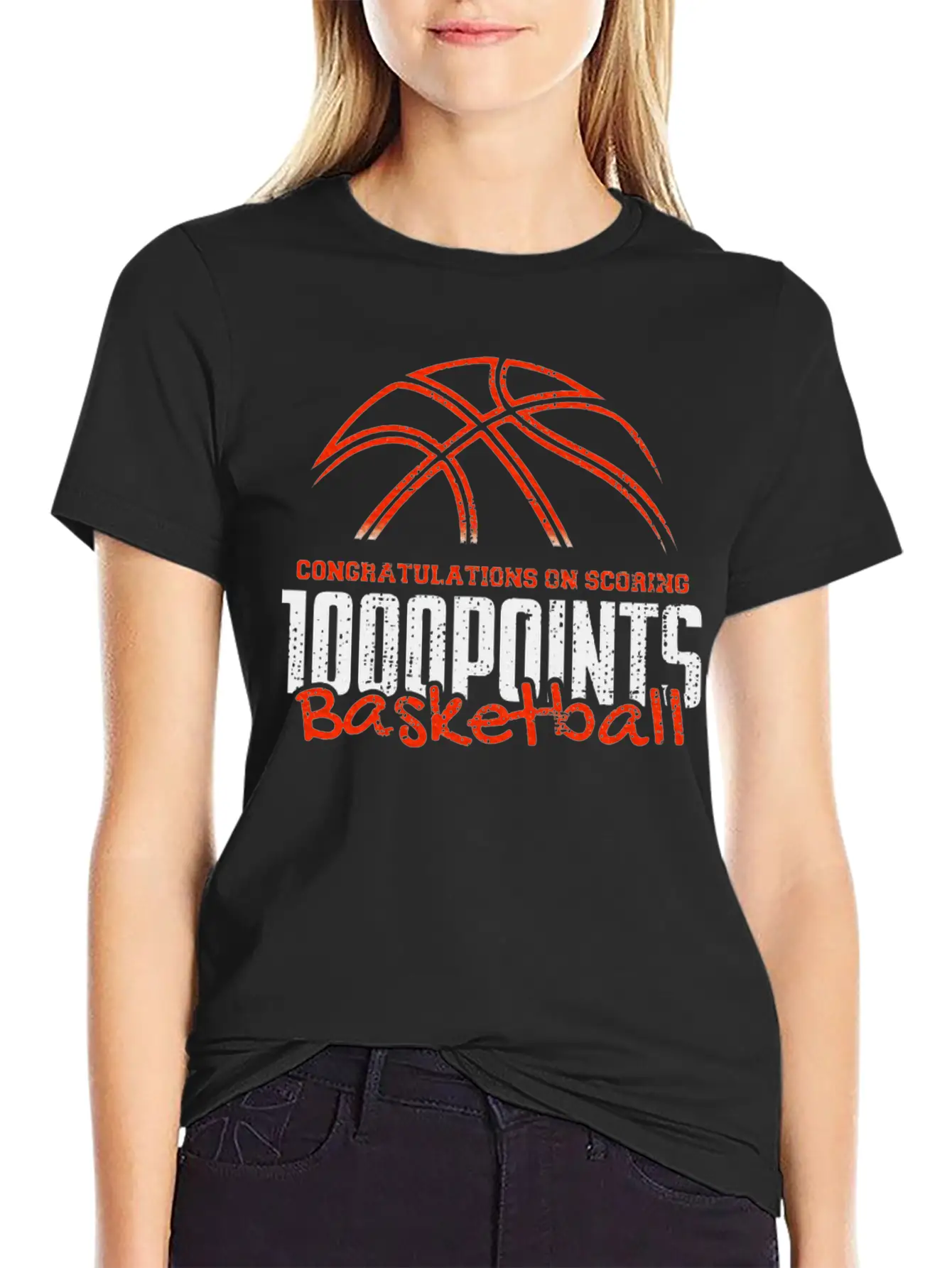 1000 Points Basketball Scorer High School Stylish Everyday T-Shirt – Unisex Basic Cotton Tee