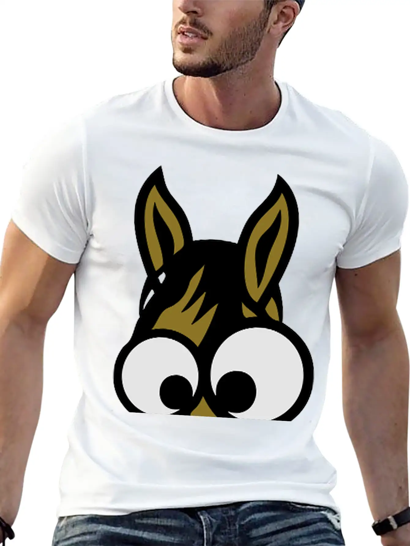 1010 Animal Horse Funny Face Essential Cotton Tee For Daily Outfits – Unisex Style