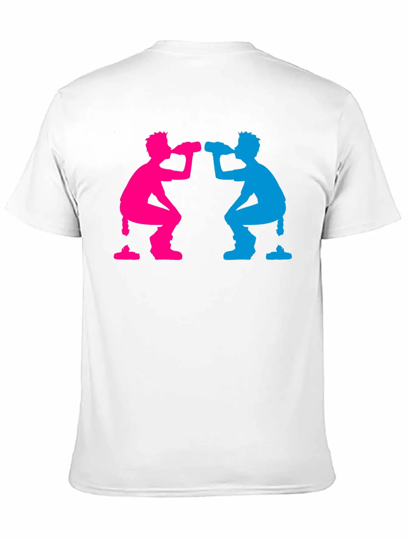 2 Team Beer Drinking Friends Alcohol Party Outside Stylish Everyday T-Shirt – Unisex Basic Cotton Tee