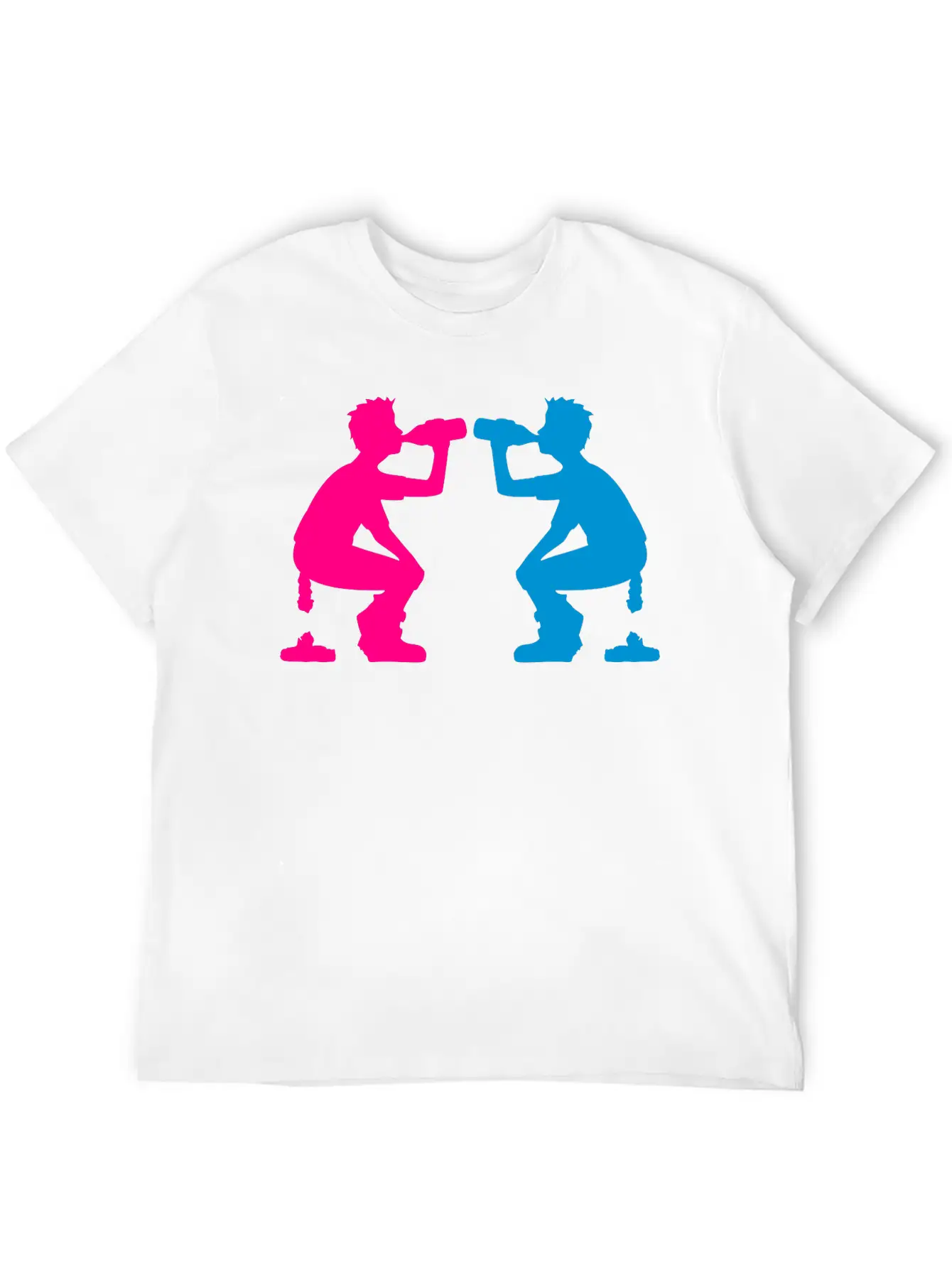 2 Team Beer Drinking Friends Alcohol Party Outside Stylish Everyday T-Shirt – Unisex Basic Cotton Tee