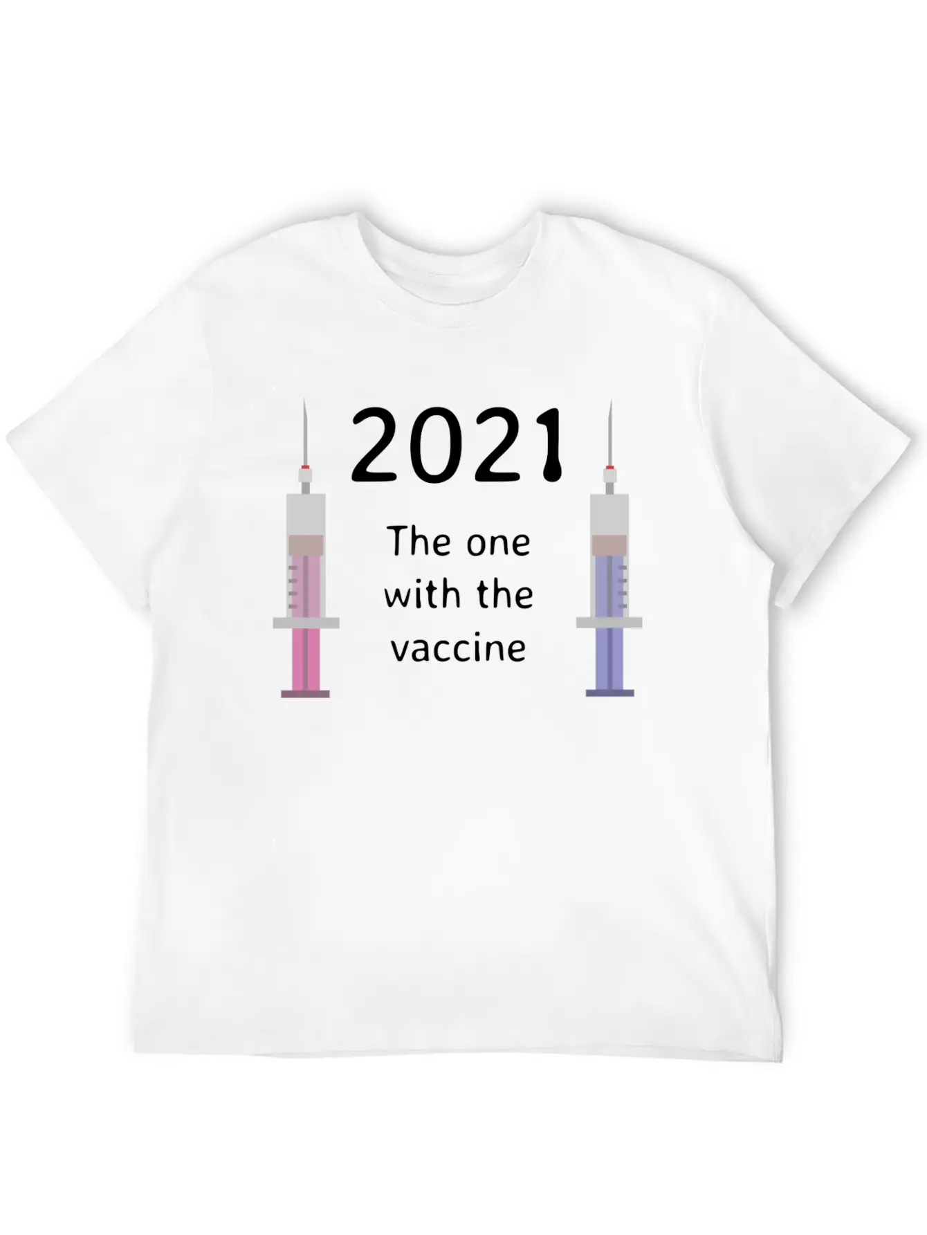 2021 - The One With The Vaccine Stylish Everyday T-Shirt – Unisex Basic Cotton Tee