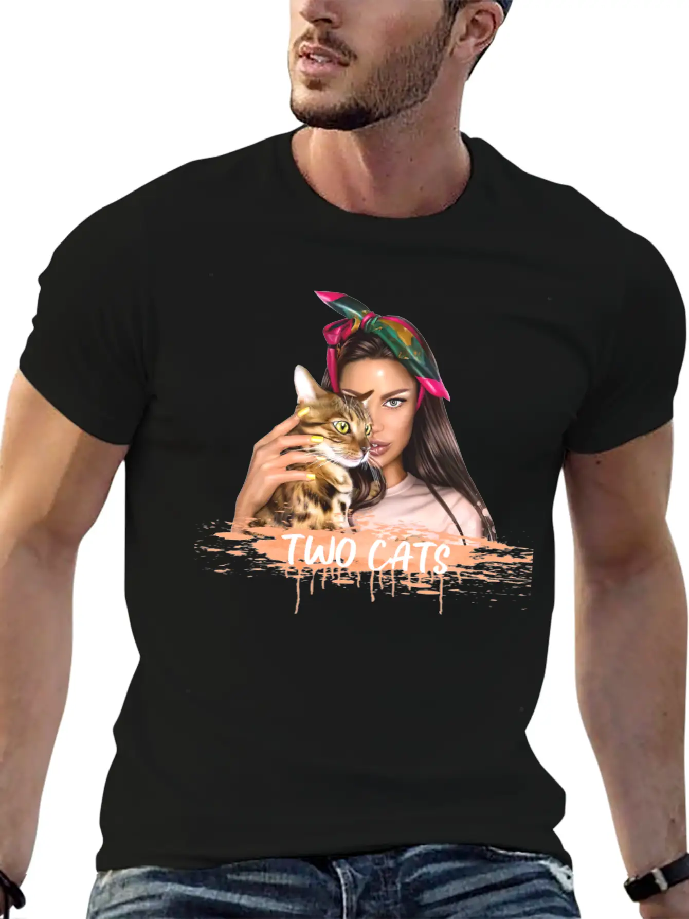 2CATS Stylish Everyday T-Shirt – Unisex Basic Cotton Tee