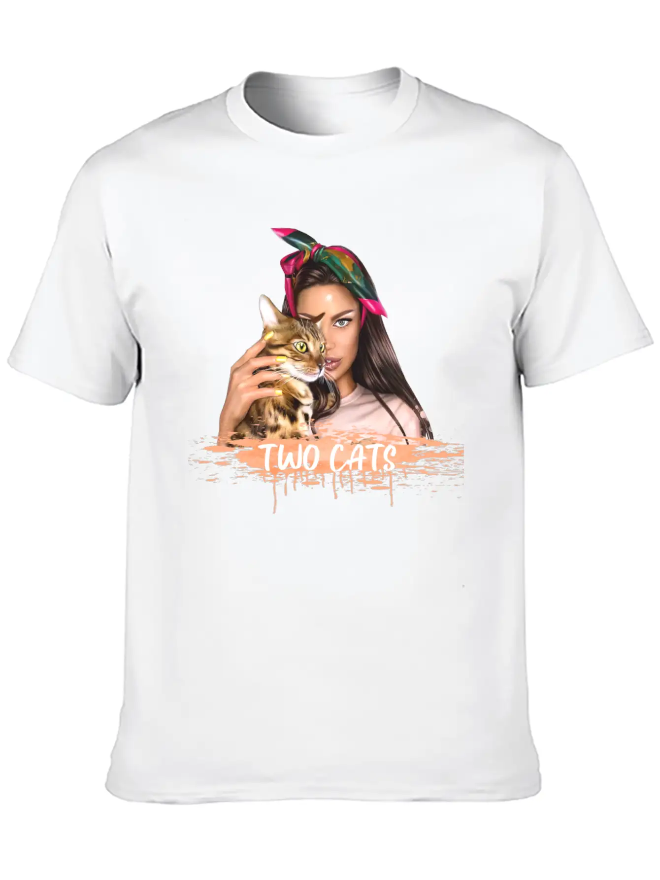 2CATS Stylish Everyday T-Shirt – Unisex Basic Cotton Tee