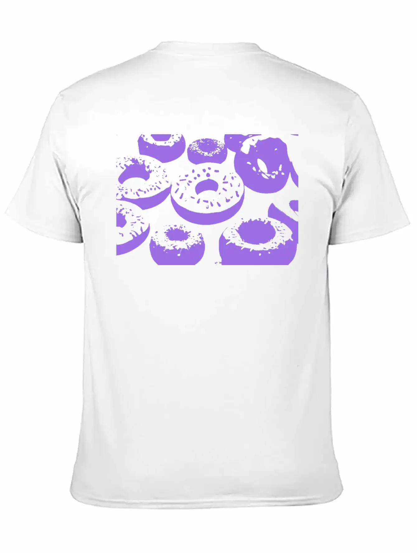 3d Purple Donuts Lightweight Cotton T-Shirt – Daily Comfort Graphic Shirt