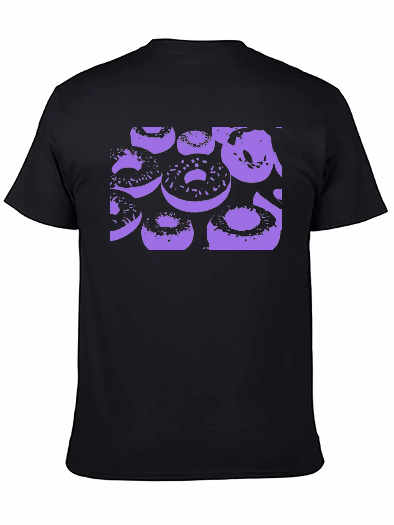 3d Purple Donuts Lightweight Cotton T-Shirt – Daily Comfort Graphic Shirt