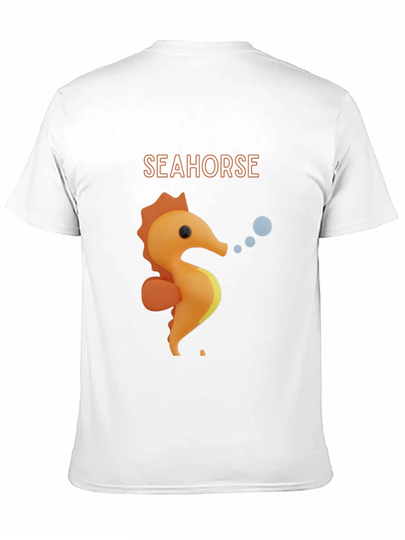 3D Underwater Sea HORSE Basic Graphic T-Shirt – Daily Comfort In Soft Cotton