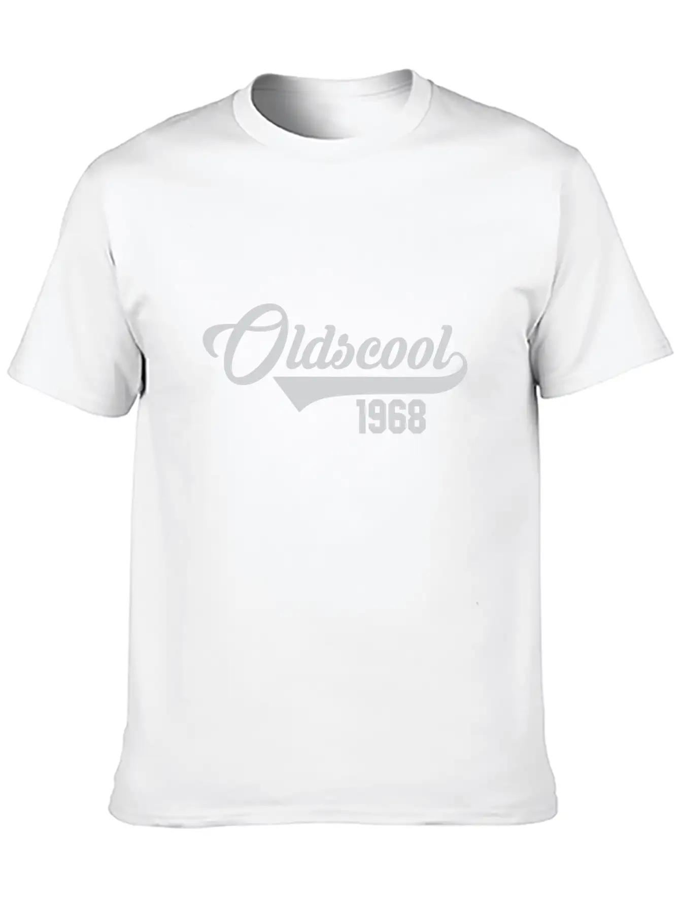 50th Birthday Oldscool 1968 Stylish Everyday T-Shirt – Unisex Basic Cotton Tee