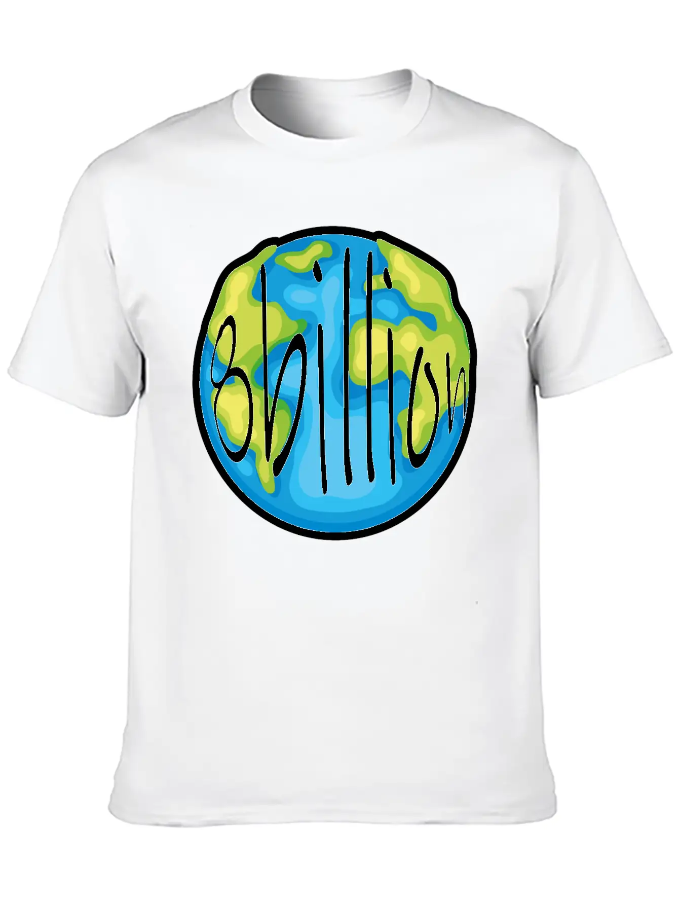 8billion Earth Basic Graphic T-Shirt – Daily Comfort In Soft Cotton