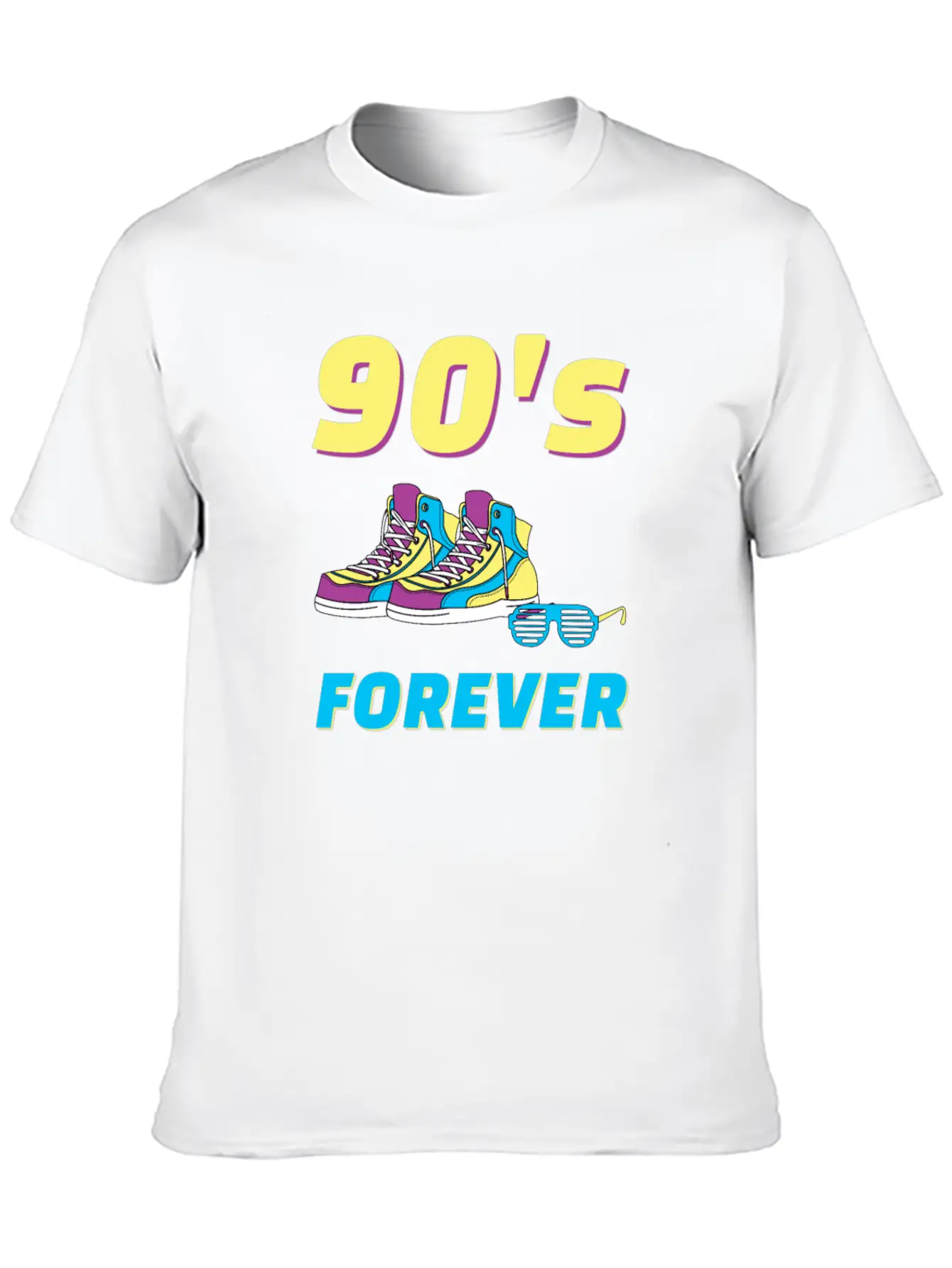 90s Forever Outfit 90's Party Costume Retro Stylish Everyday T-Shirt – Unisex Basic Cotton Tee