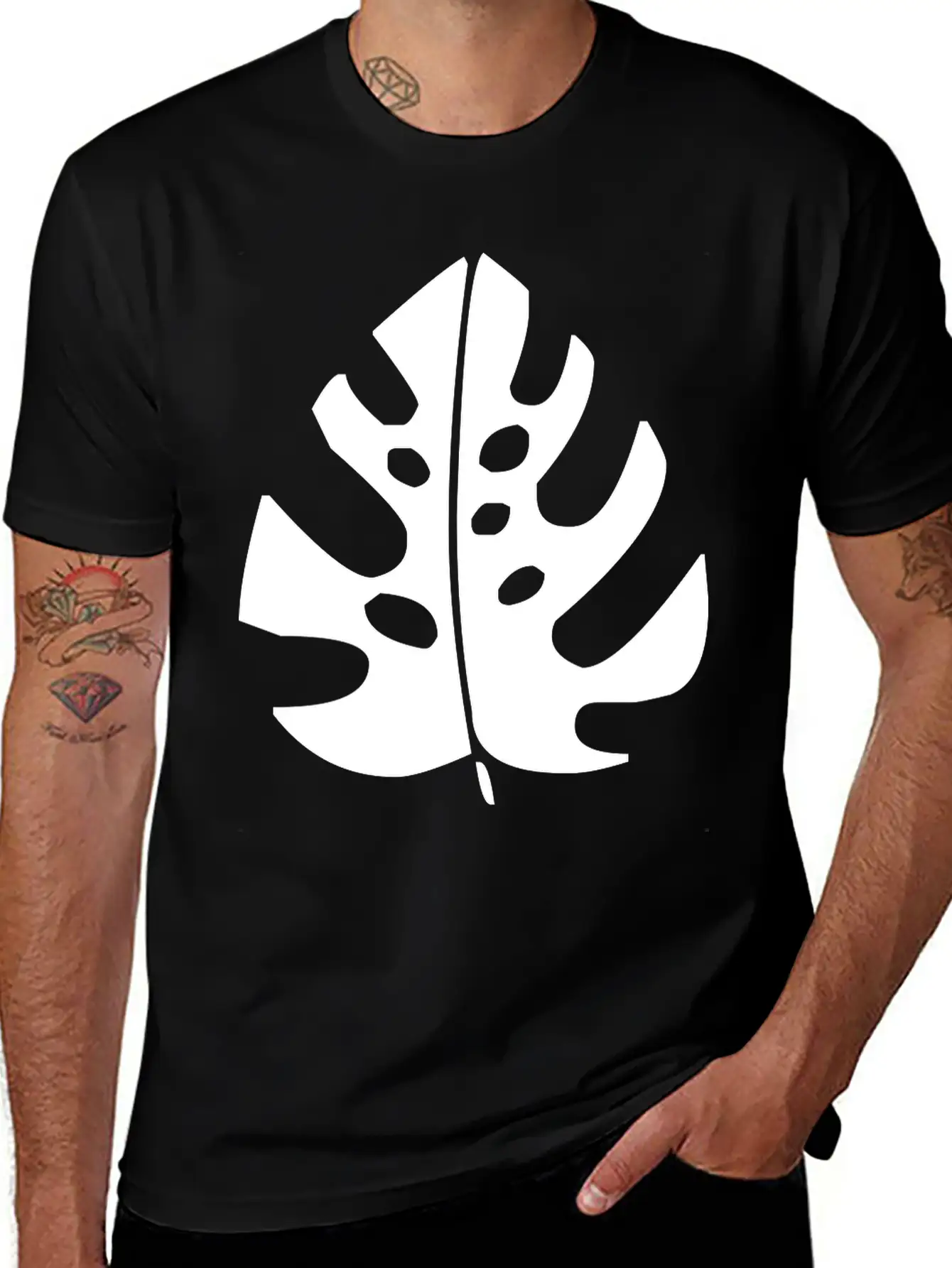 A Fern Leaf Simple Everyday Graphic Tee – Lightweight Summer Wear