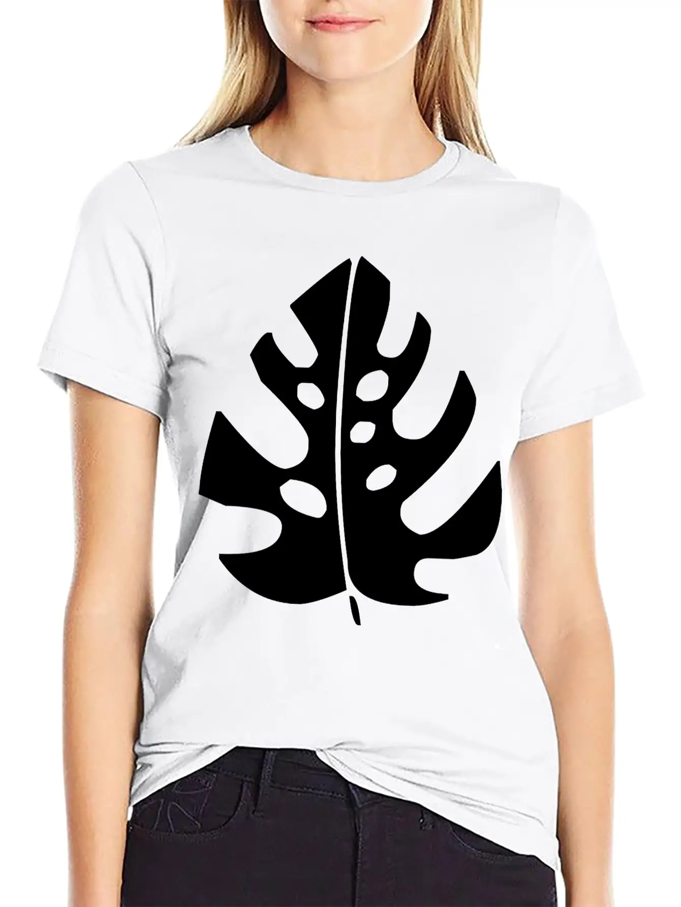 A Fern Leaf Simple Everyday Graphic Tee – Lightweight Summer Wear