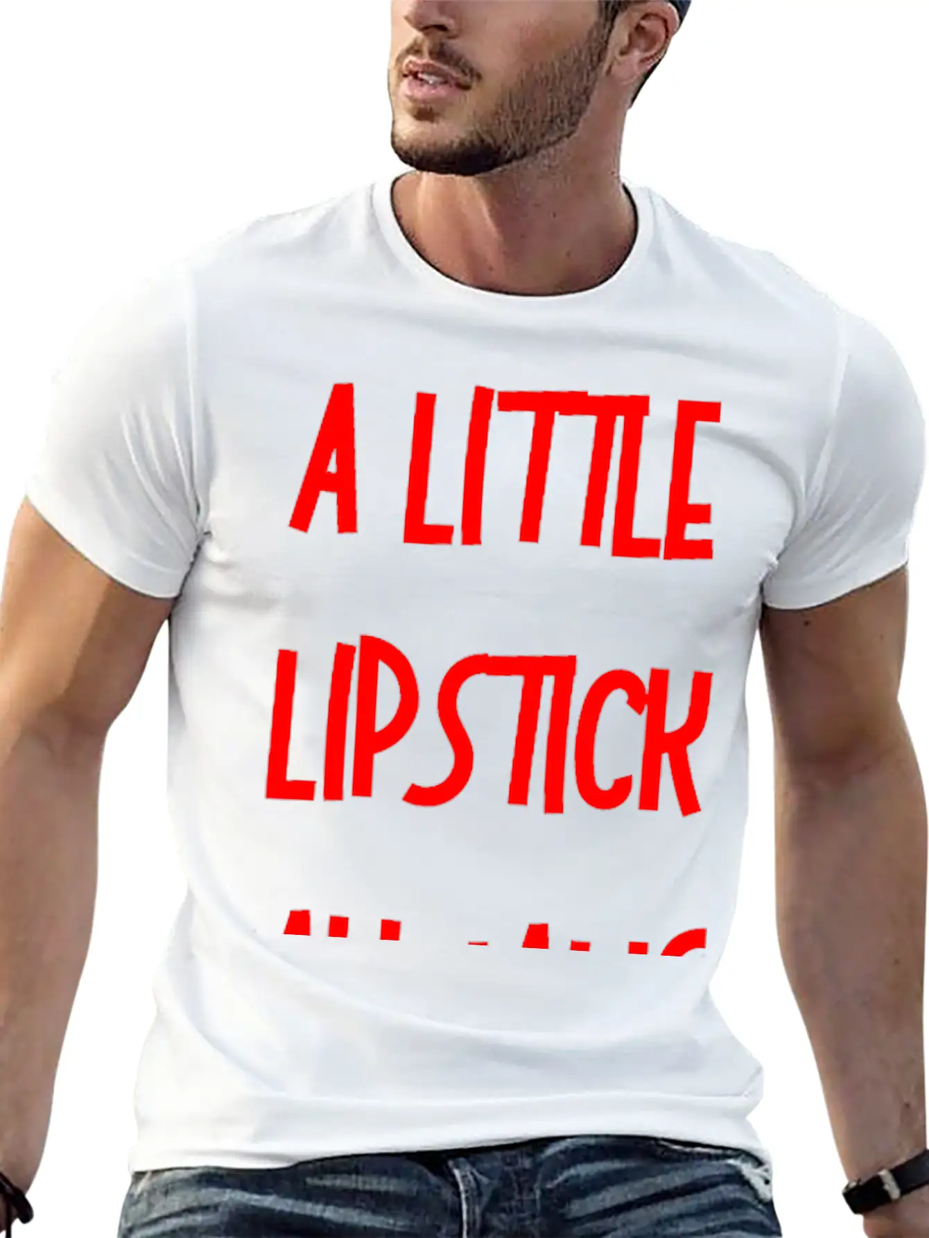 A Little Lipstick Always Helps 3 Relaxed Everyday Tee – Lightweight And Durable Cotton