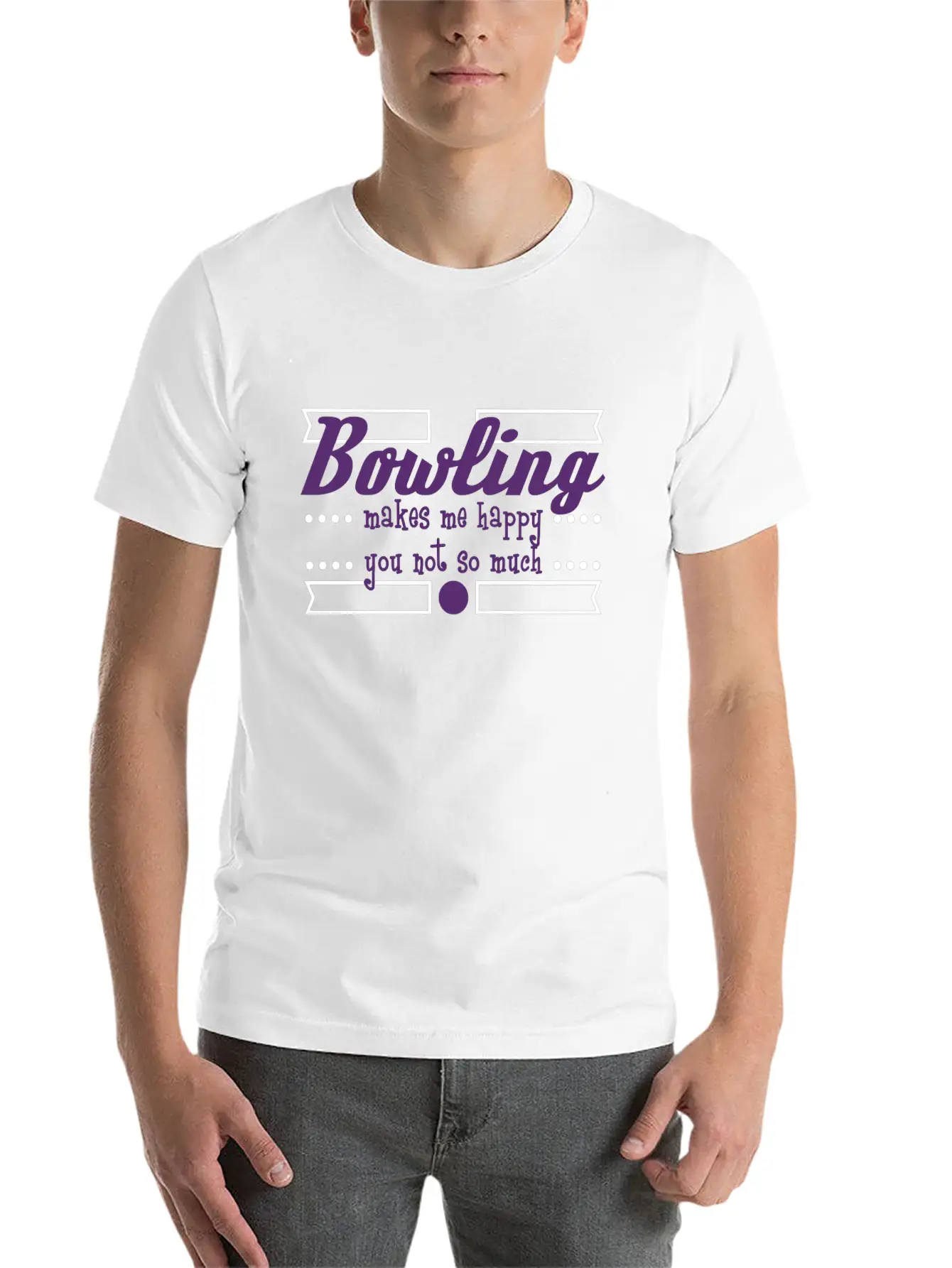A Nice Bowling Tee For Bowlers "Bowling Makes Me Stylish Everyday T-Shirt – Unisex Basic Cotton Tee