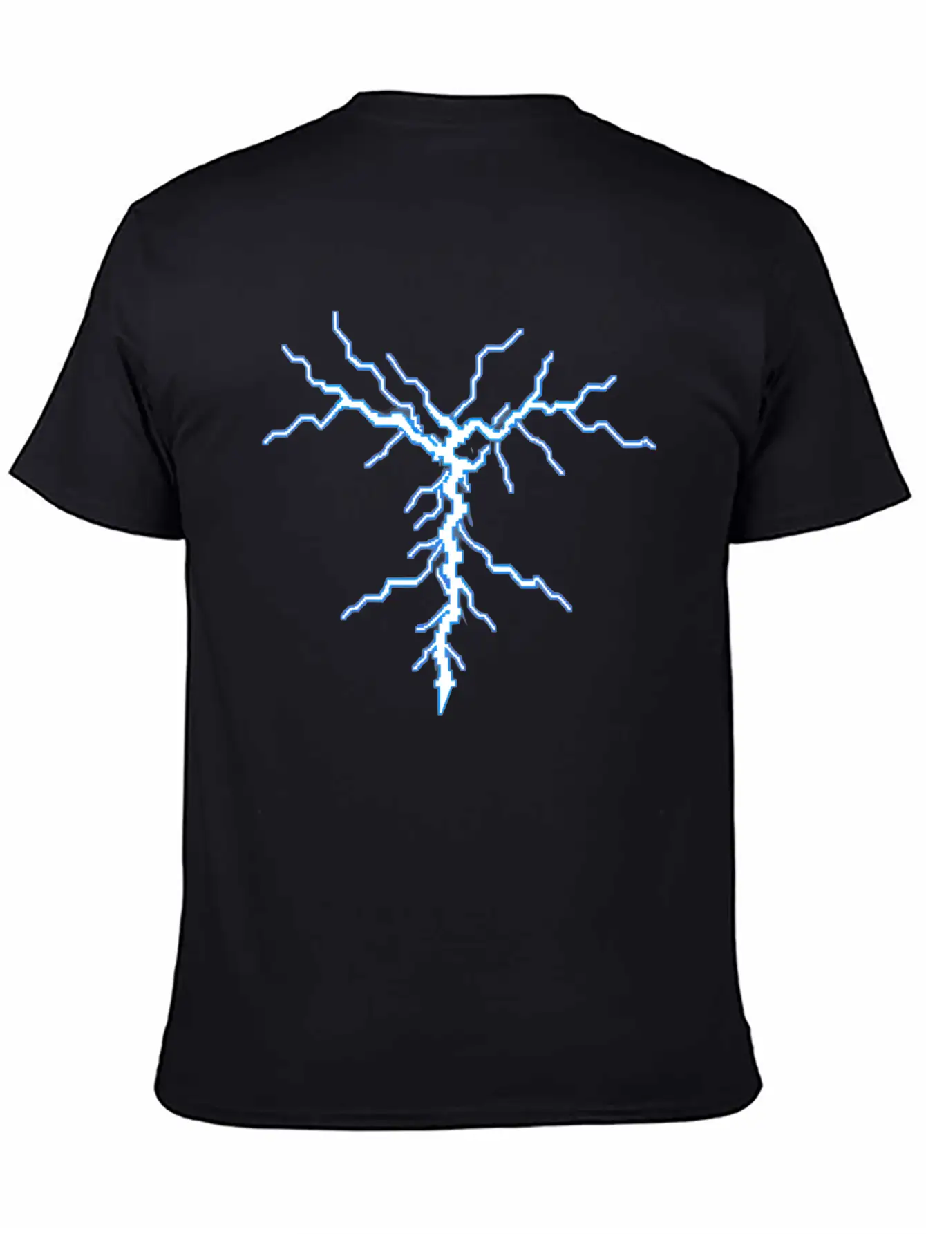 A Pixel Art Of A Lightning Basic Graphic T-Shirt – Daily Comfort In Soft Cotton