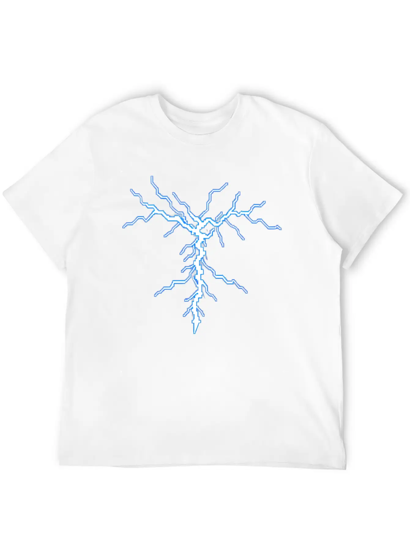 A Pixel Art Of A Lightning Basic Graphic T-Shirt – Daily Comfort In Soft Cotton
