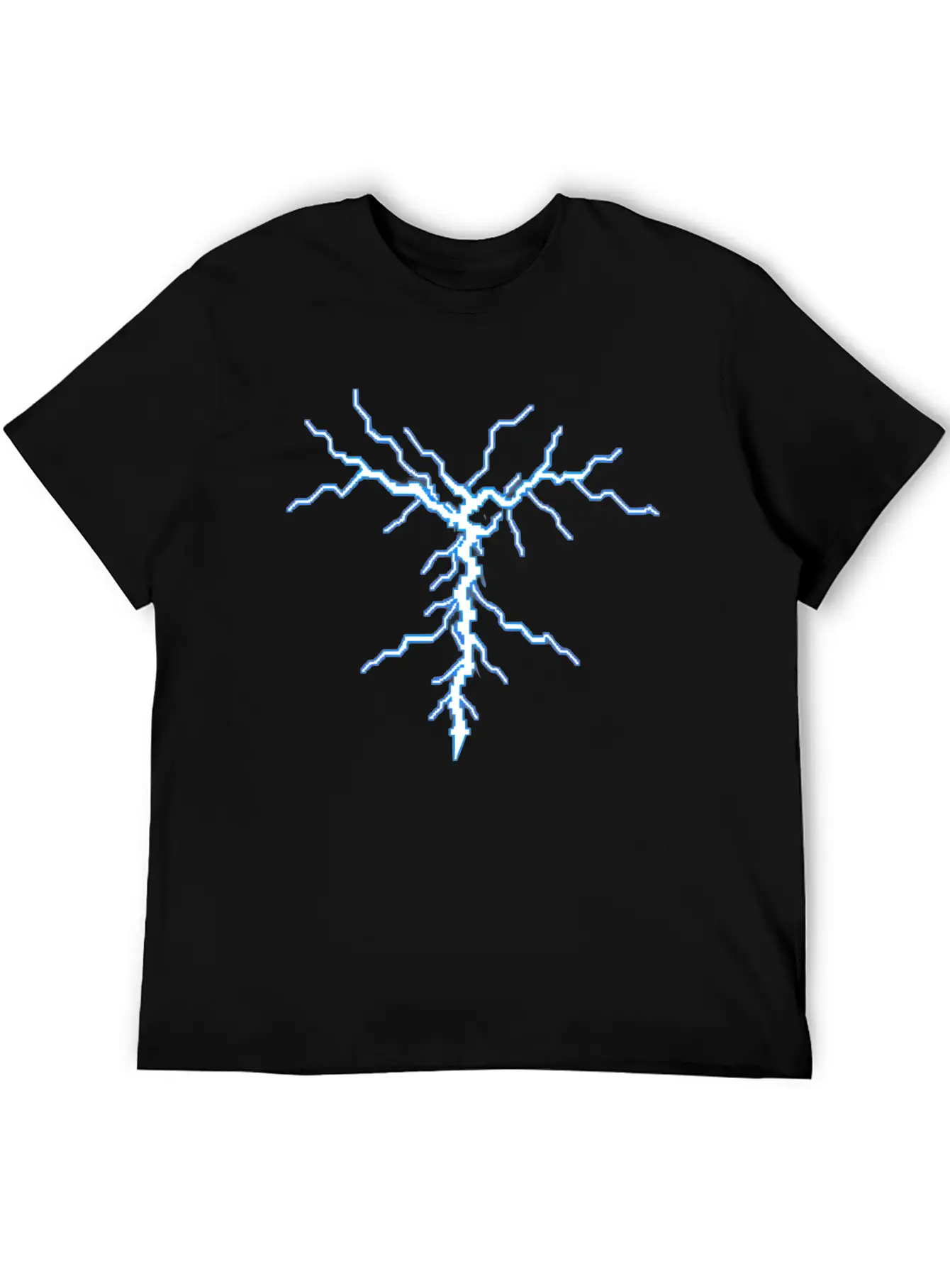 A Pixel Art Of A Lightning Basic Graphic T-Shirt – Daily Comfort In Soft Cotton
