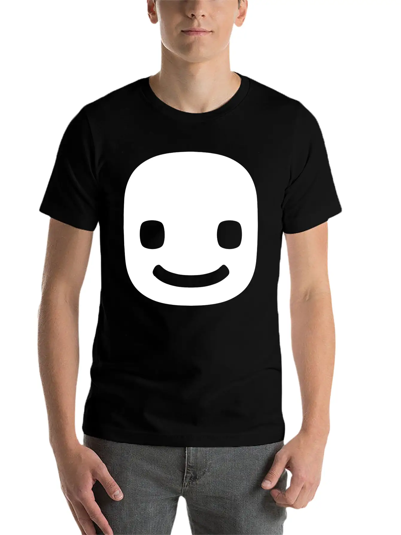 A Smiling Face Stylish Everyday T-Shirt – Unisex Basic Cotton Tee