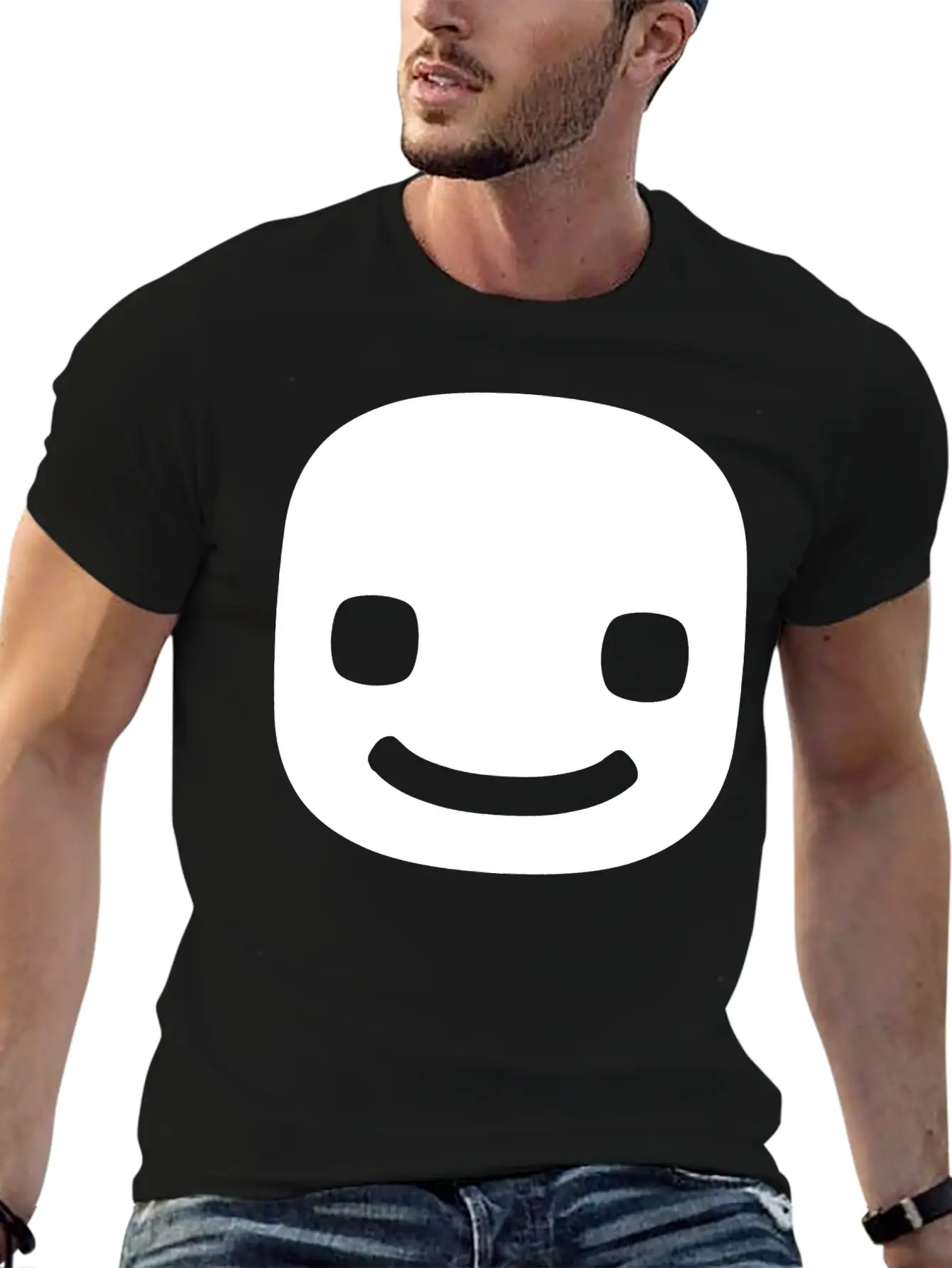 A Smiling Face Stylish Everyday T-Shirt – Unisex Basic Cotton Tee