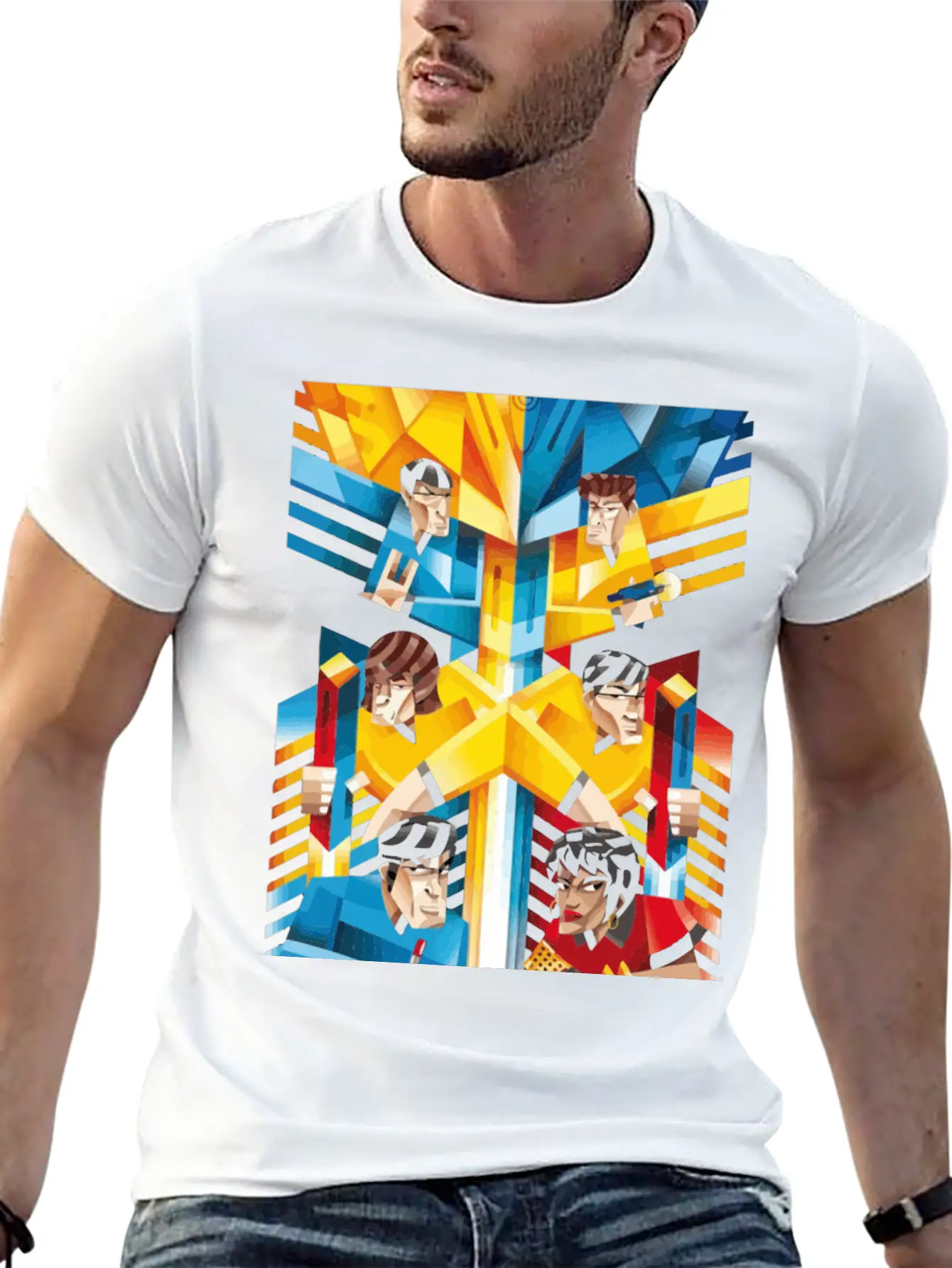 A Team And A Spaceship Tshirt Basic Graphic T-Shirt – Daily Comfort In Soft Cotton