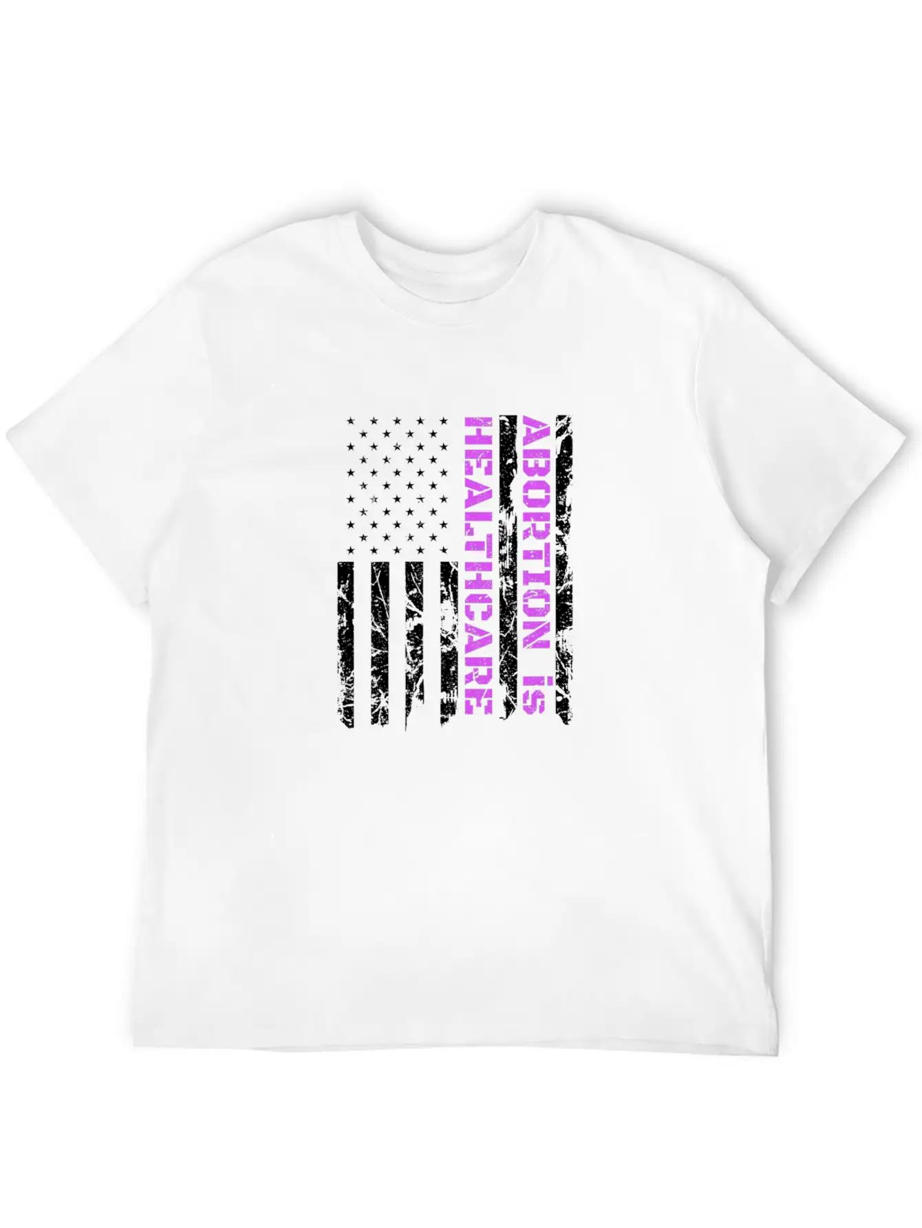 Abortion Is Healthcare Pro Choice American Flag Basic Graphic T-Shirt – Daily Comfort In Soft Cotton