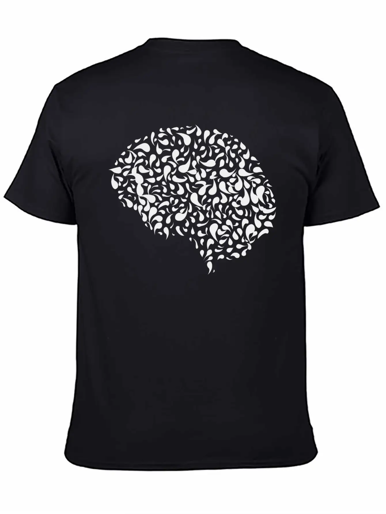 Abstract Drops Brain Stylish Everyday T-Shirt – Unisex Basic Cotton Tee