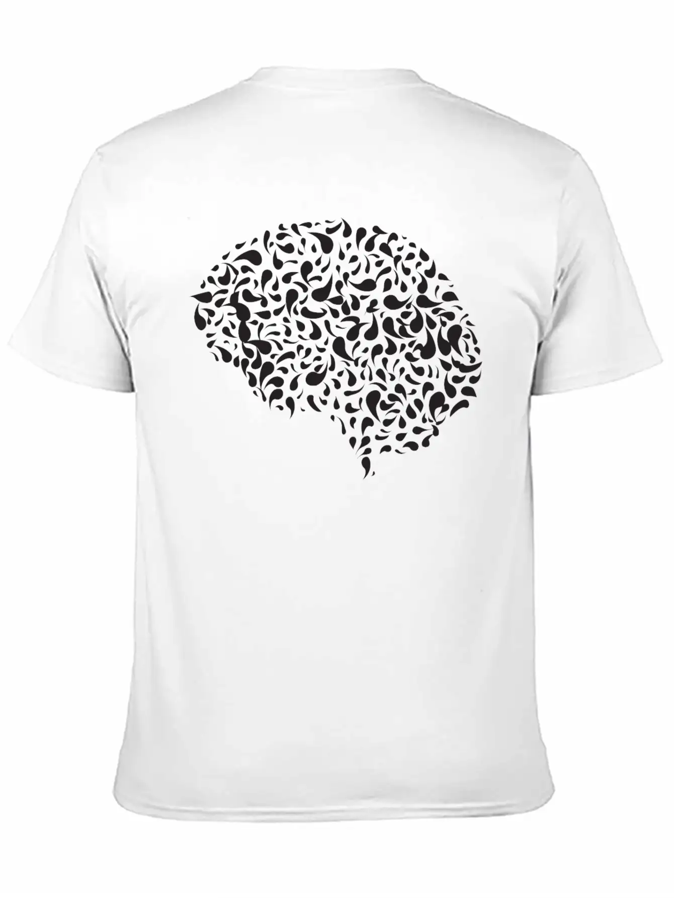 Abstract Drops Brain Stylish Everyday T-Shirt – Unisex Basic Cotton Tee