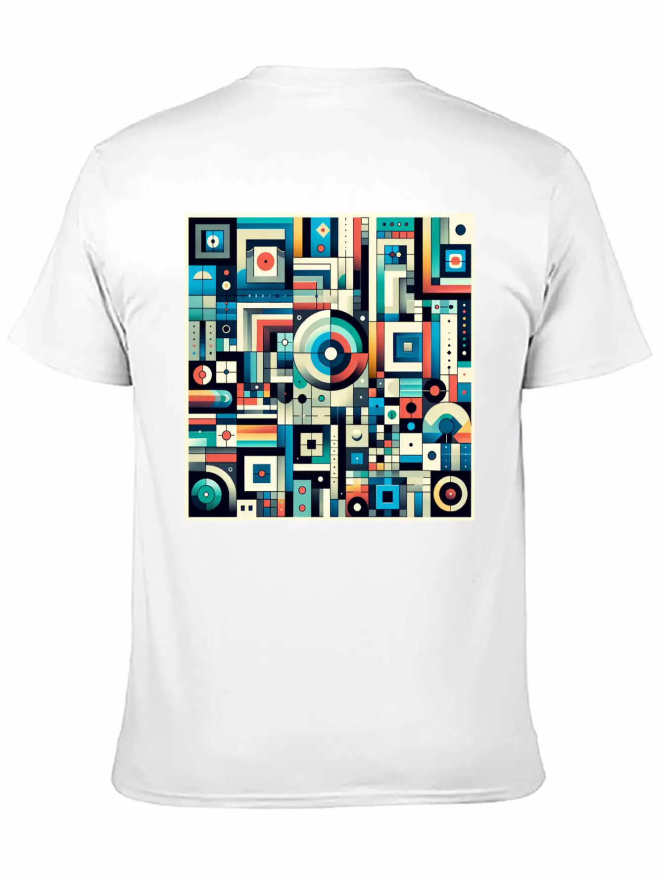 Abstract Geometric Stylish Everyday T-Shirt – Unisex Basic Cotton Tee