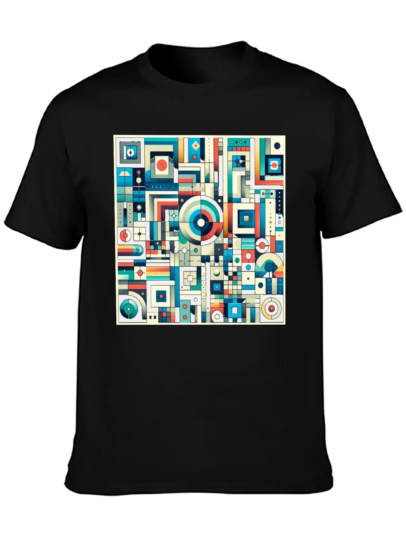 Abstract Geometric Stylish Everyday T-Shirt – Unisex Basic Cotton Tee