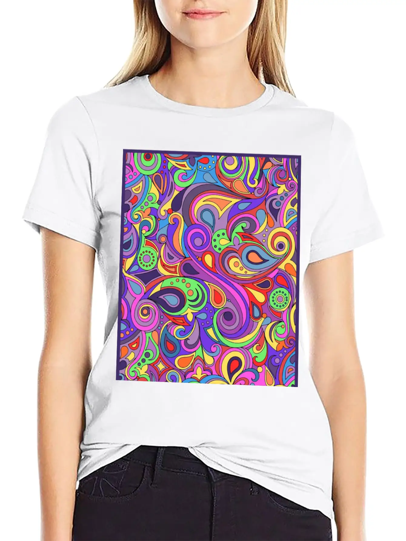 Abstract Simple Everyday Graphic Tee – Lightweight Summer Wear