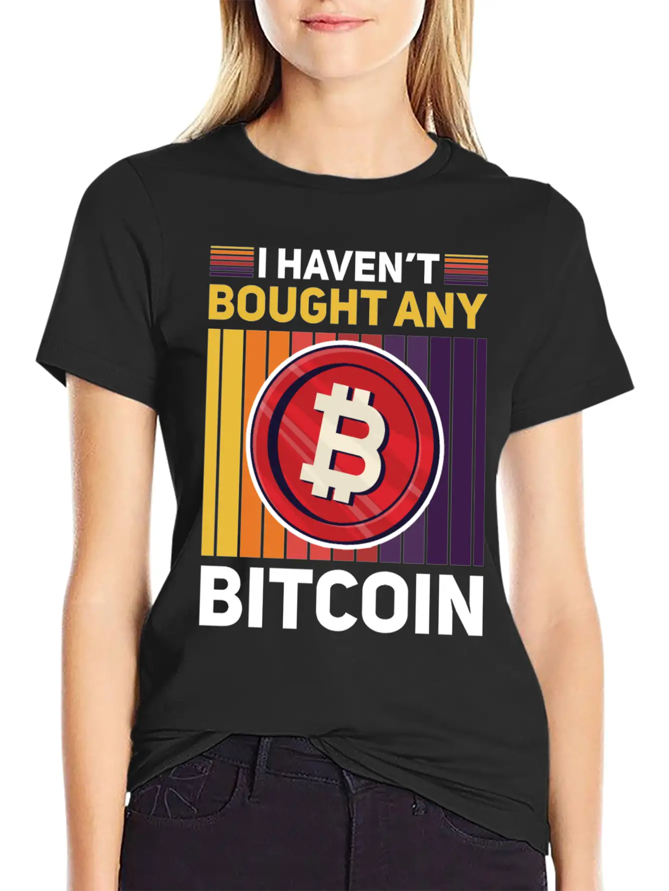 Accept Bitcoin Funny Cryptocurrency Crypto Havent Simple Everyday Graphic Tee – Lightweight Summer Wear
