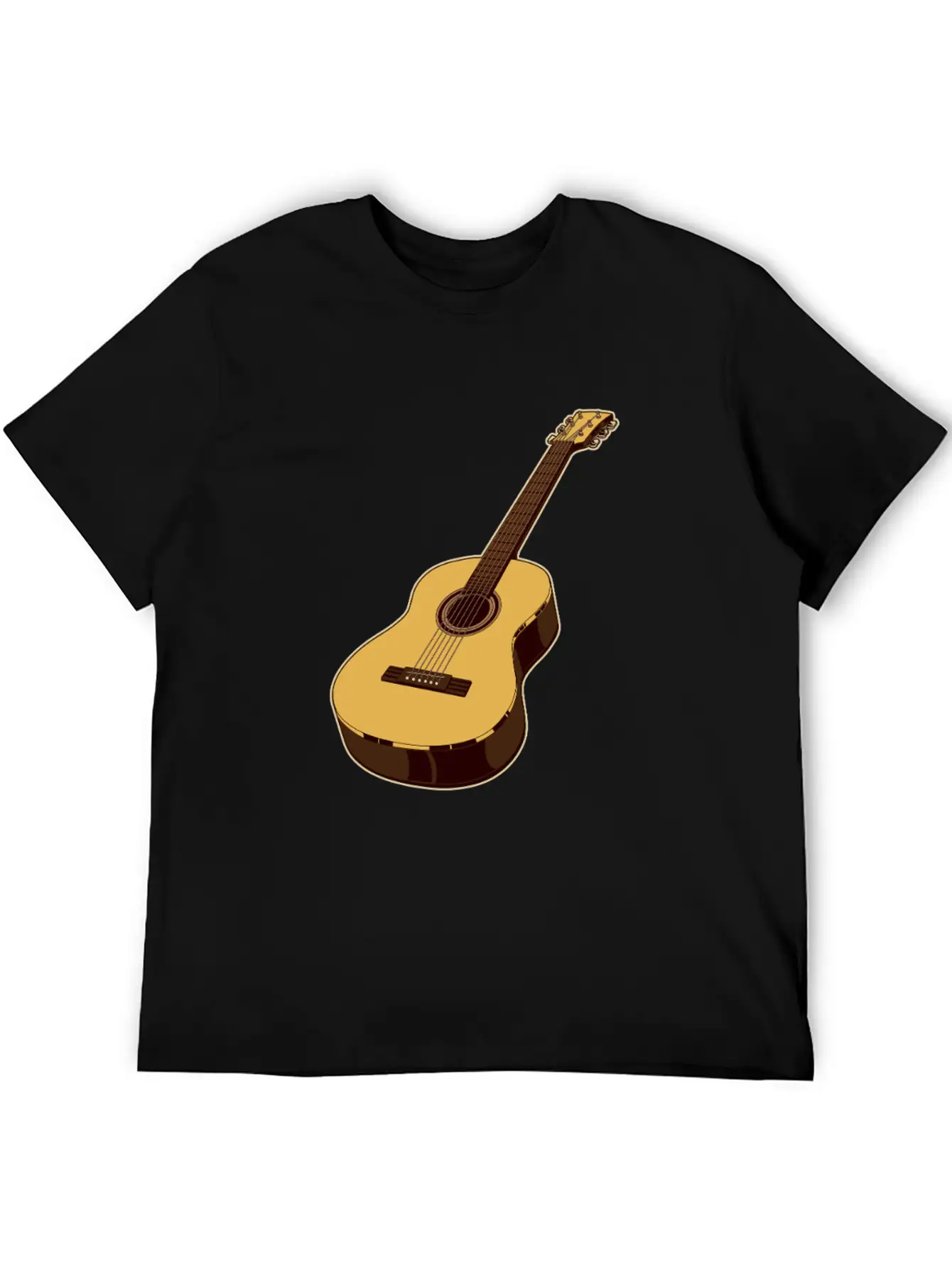 Acoustic Guitar Basic Graphic T-Shirt – Daily Comfort In Soft Cotton