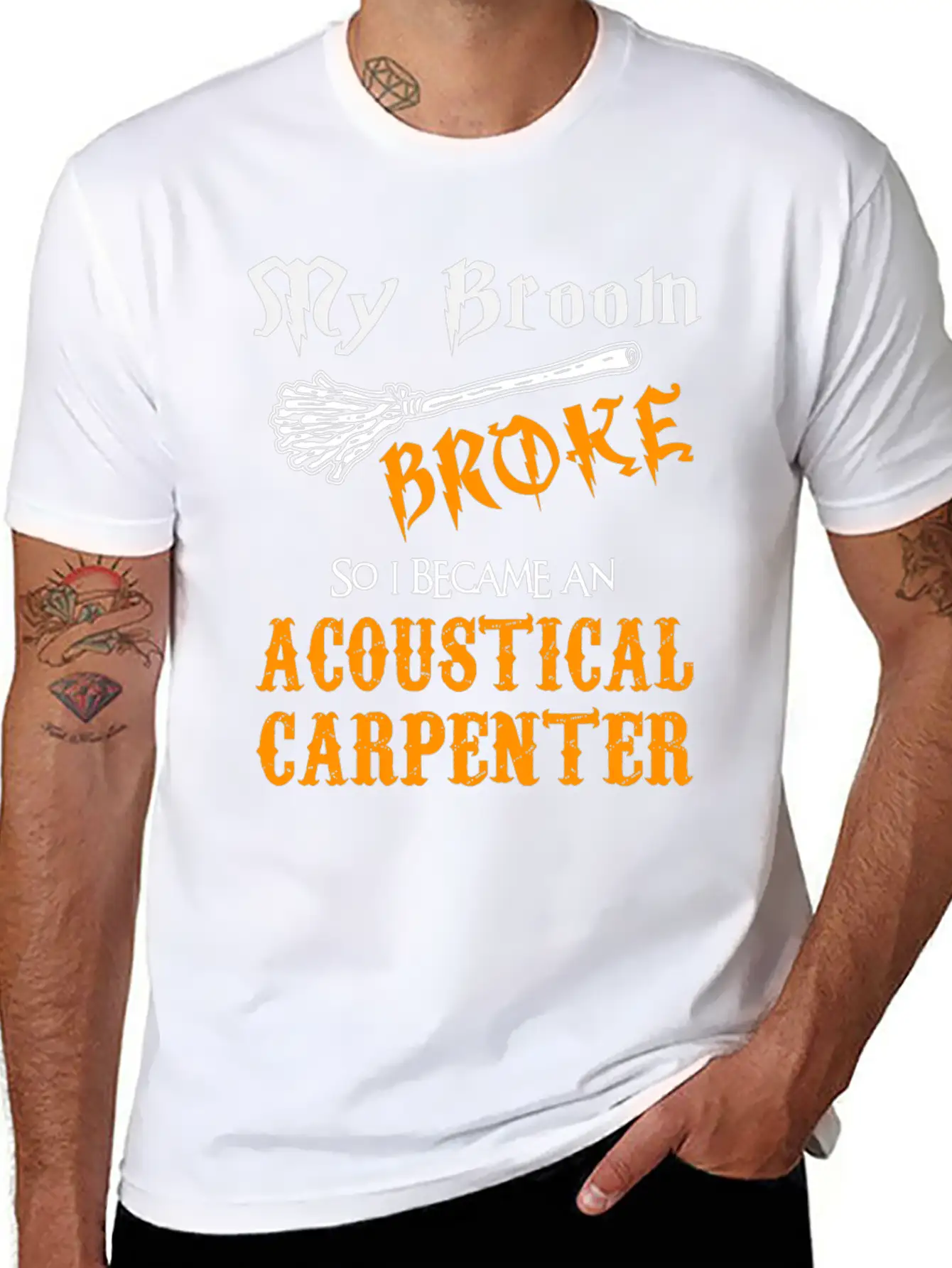 Acoustical Carpenter Stylish Everyday T-Shirt – Unisex Basic Cotton Tee