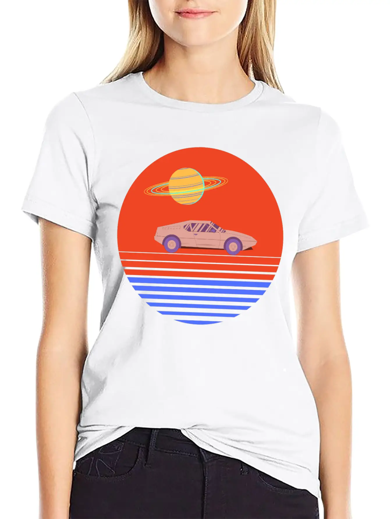 Aesthetic 90s Car Design Basic Graphic T-Shirt – Daily Comfort In Soft Cotton