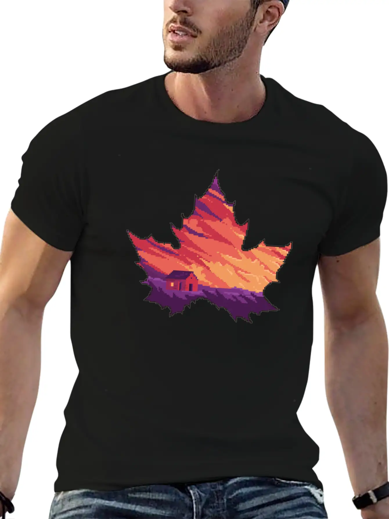 Aesthetic Leaves Classic Cotton Tee – Unisex Comfort For Any Season