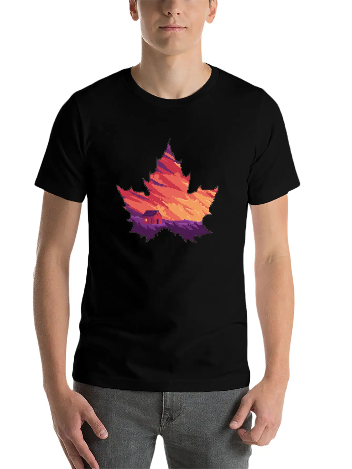 Aesthetic Leaves Classic Cotton Tee – Unisex Comfort For Any Season